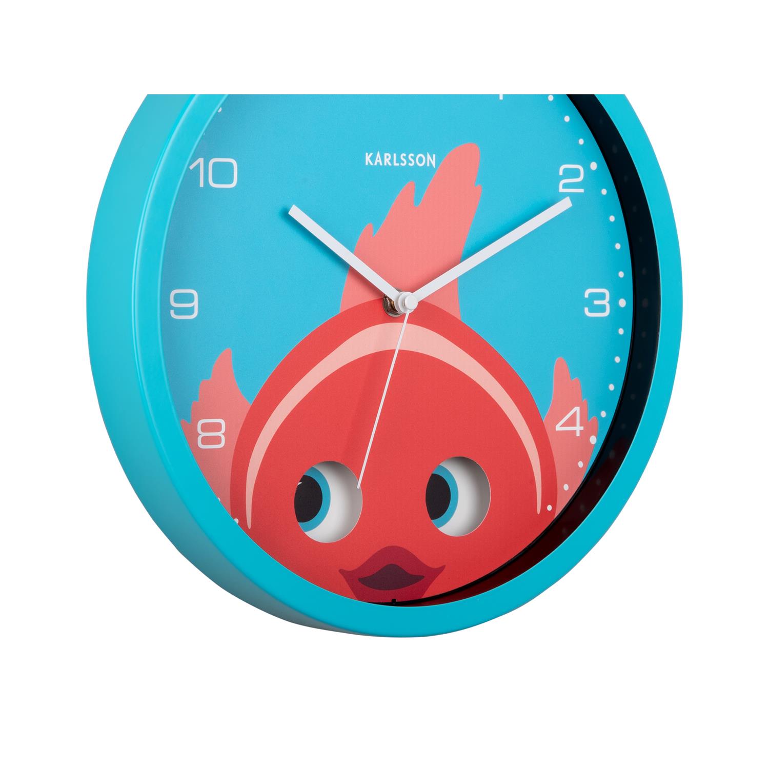 Karlsson - Wall Clock Peekaboo Goldfish