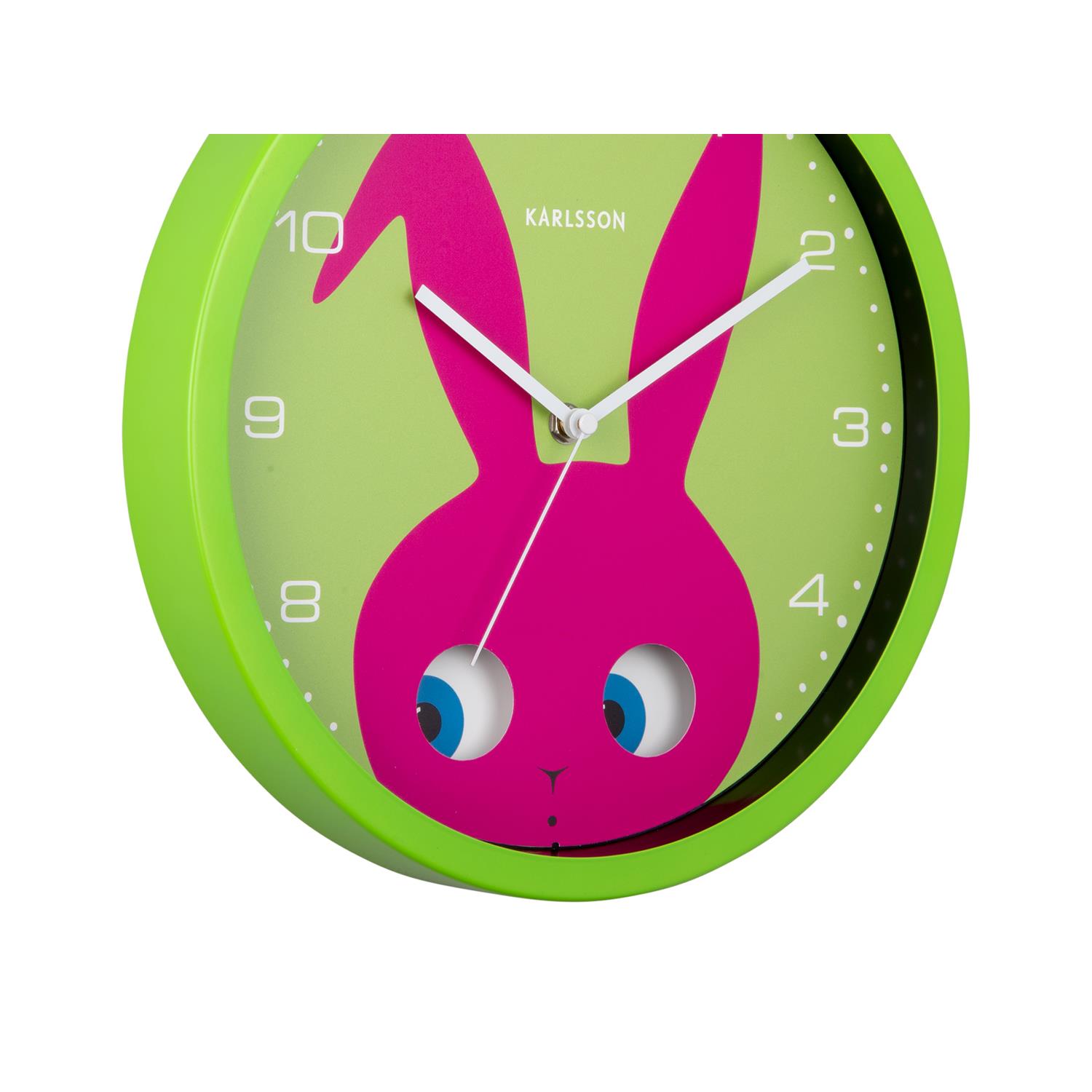 Karlsson - Wall Clock Peekaboo Bunny