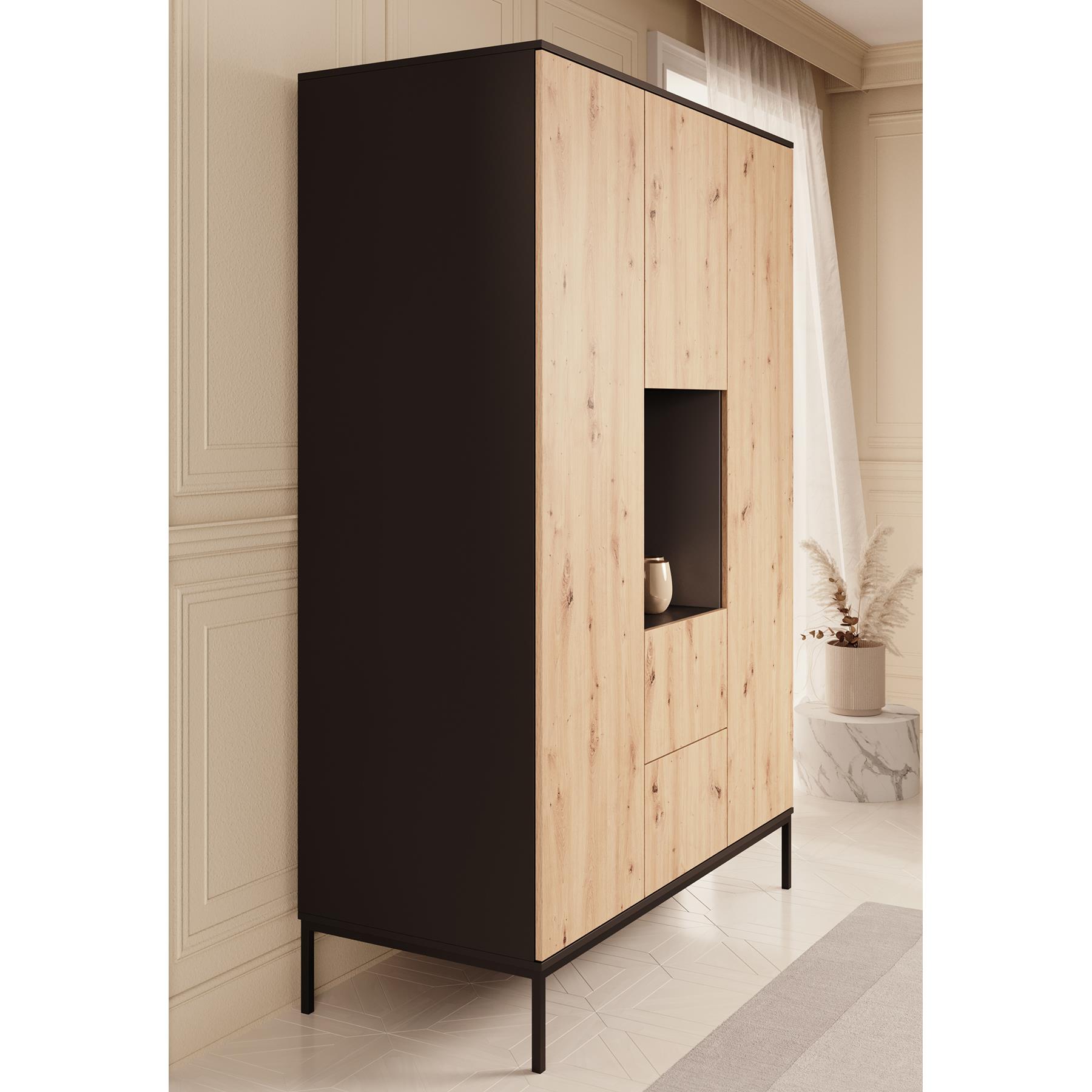 Meubella Kledingkast Lagos - Eiken - 135 cm