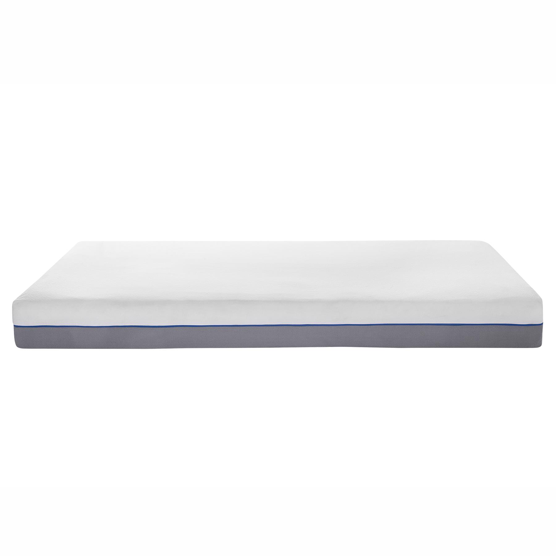 Beliani-GLEE -Traagschuimmatras Stevig-Grijs-160 x 200 cm-Polyester