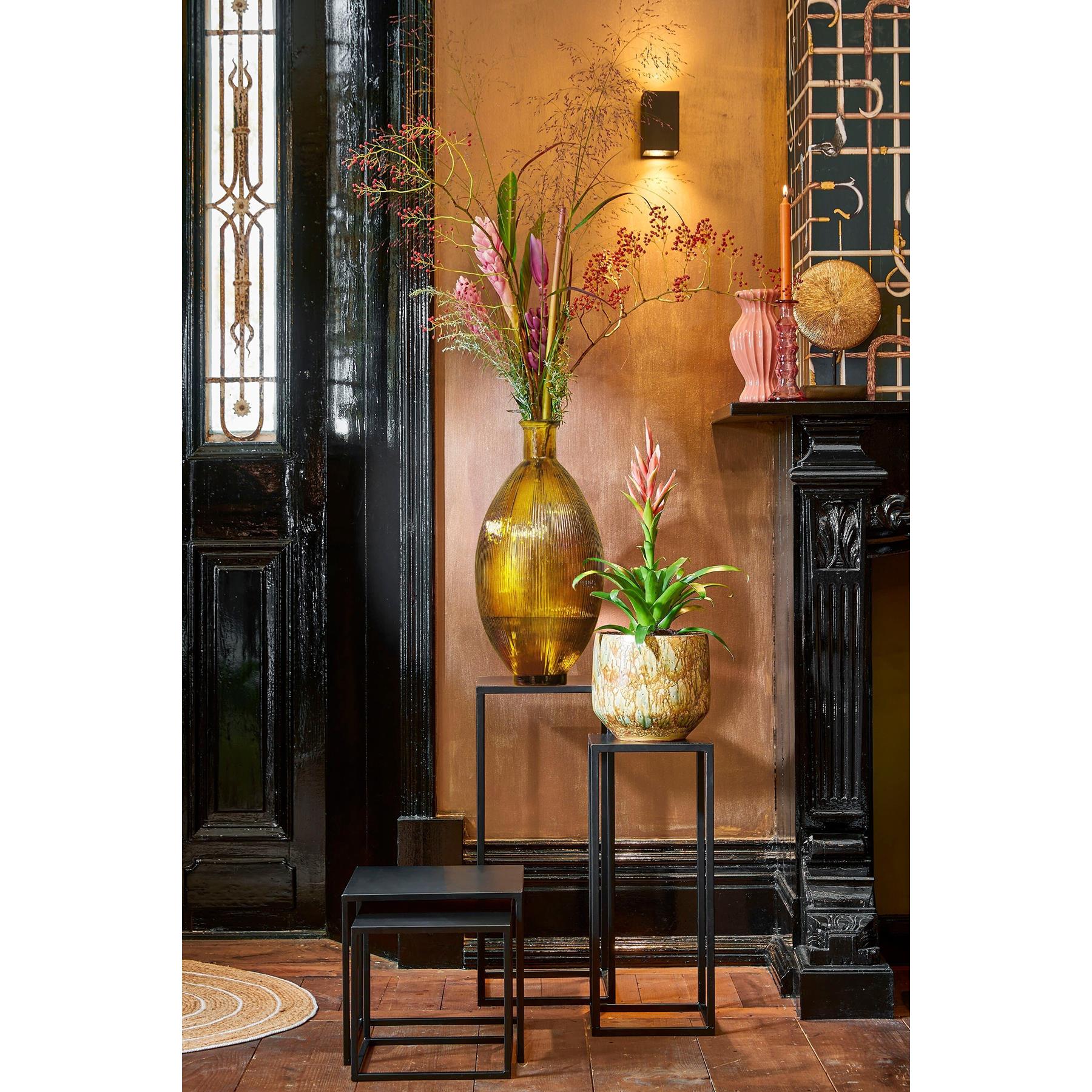 Mica Decorations Firenza Fles Vaas - H59 x Ø29 cm - Oker