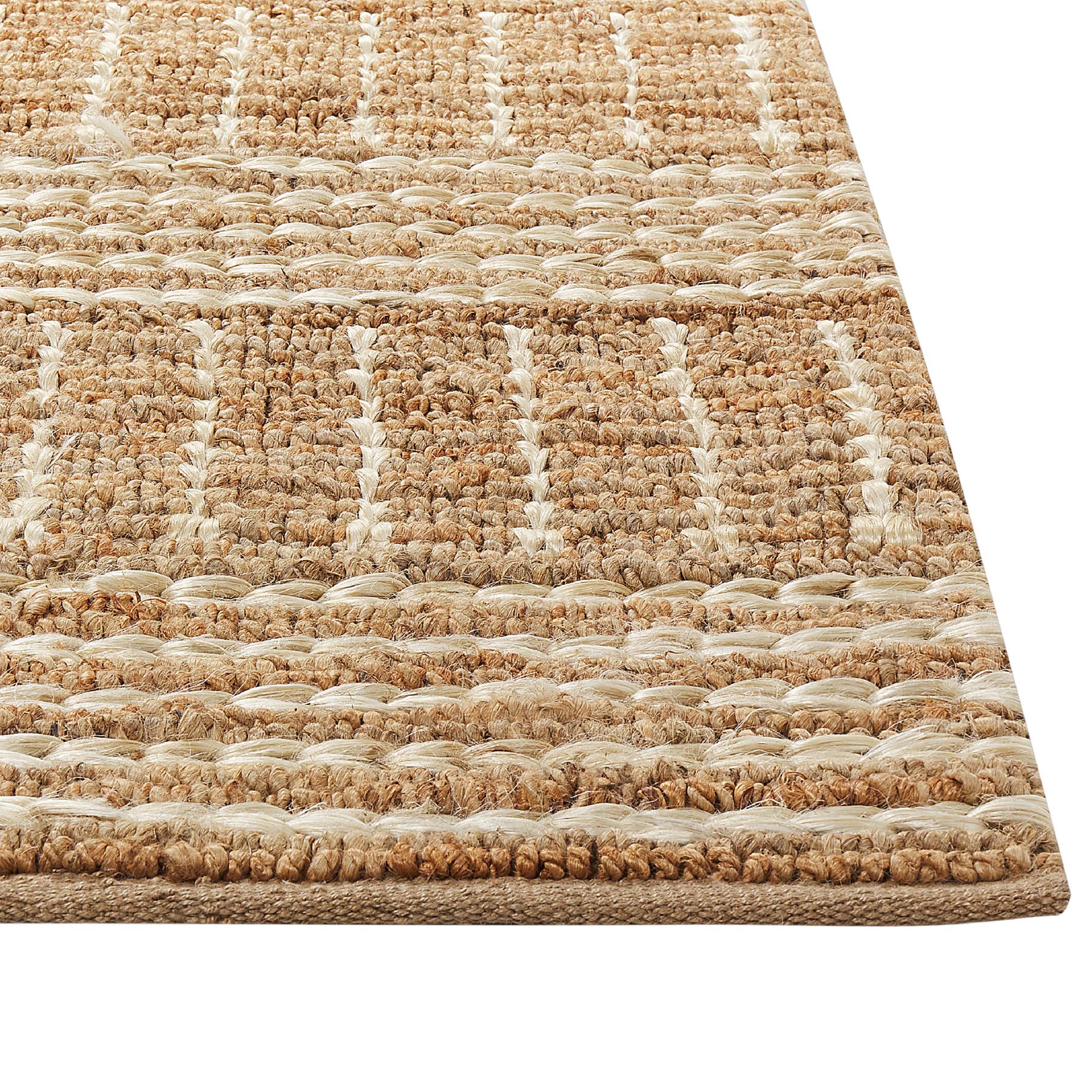 Beliani-KAMBERLI-Laagpolig vloerkleed-Beige-200 x 300 cm-Jute