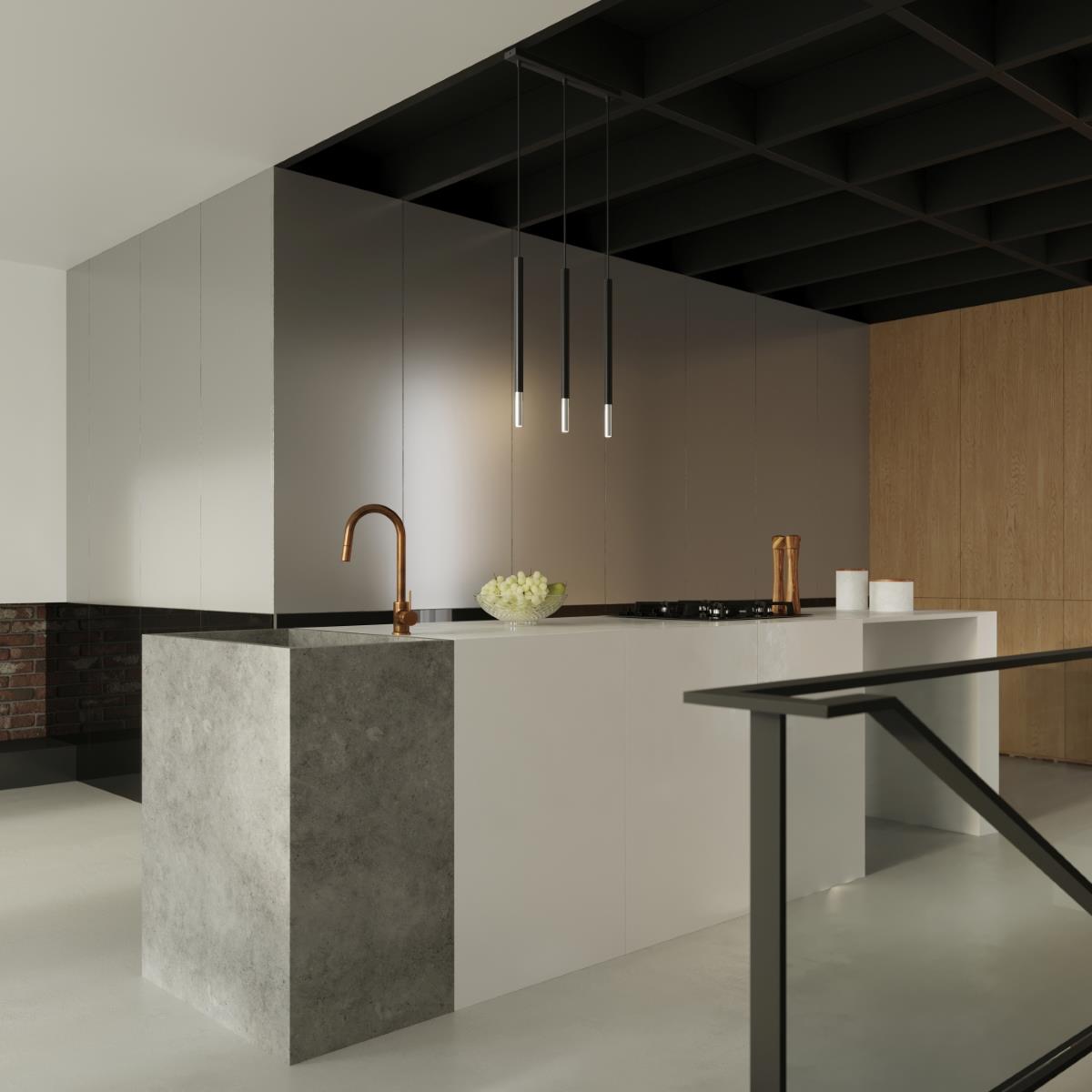 Bussandri Hanglamp modern - Metaal - Zwart