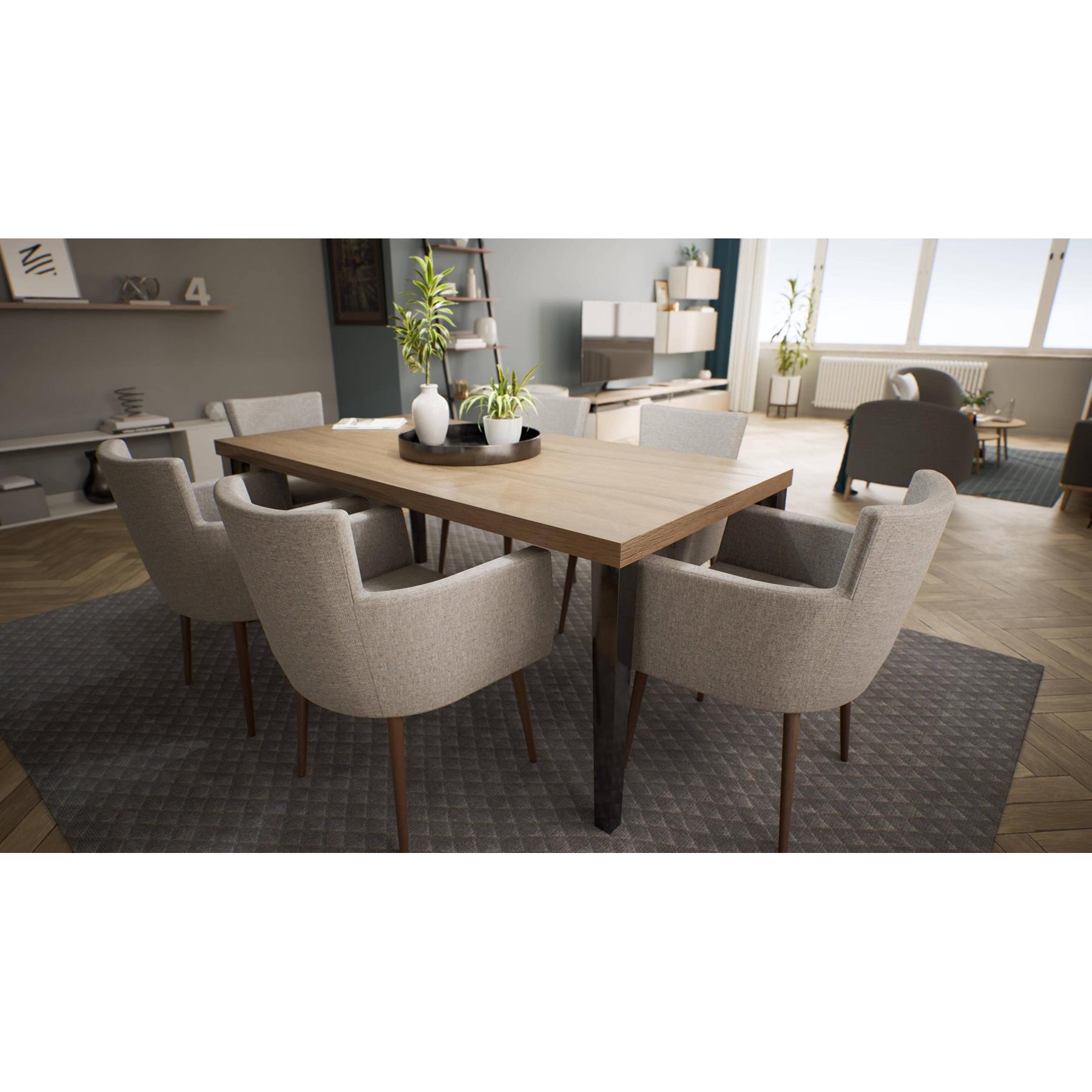 NADUVI Collection Set van 4 eetkamerstoelen Billie