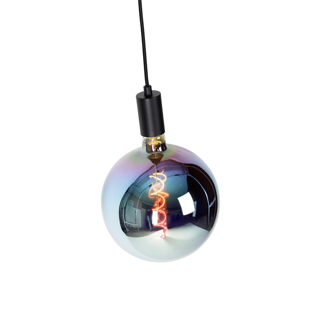 QAZQA Industriële hanglamp zwart incl. LED G200 dimbaar - Facil
