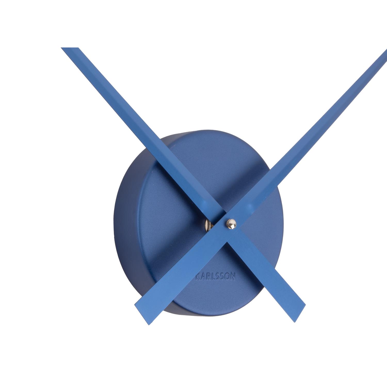 Karlsson Wandklok Little Big Time Mini Metallic - Blauw - Ø41cm