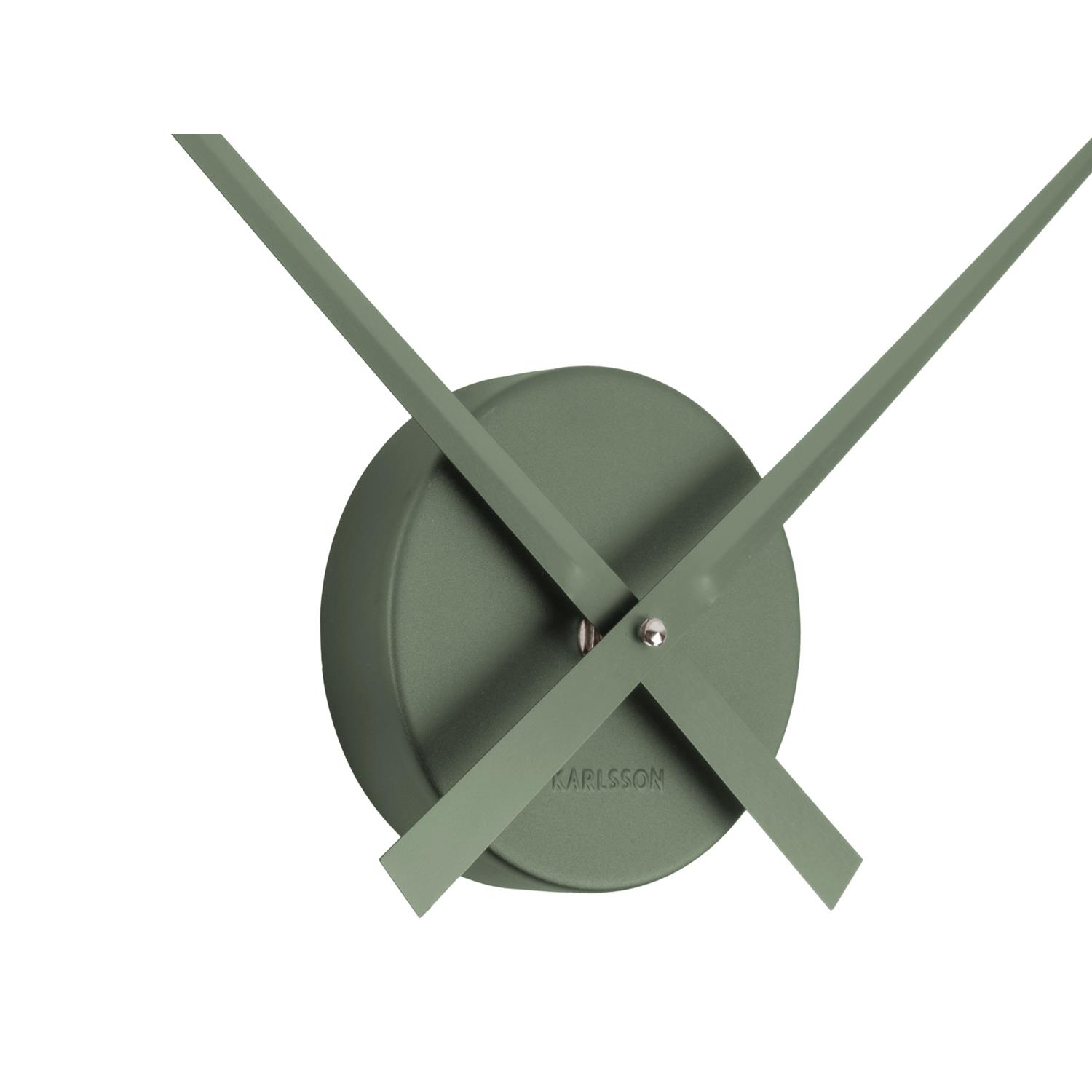Karlsson Wandklok Little Big Time Mini Metallic - Groen - Ø41cm