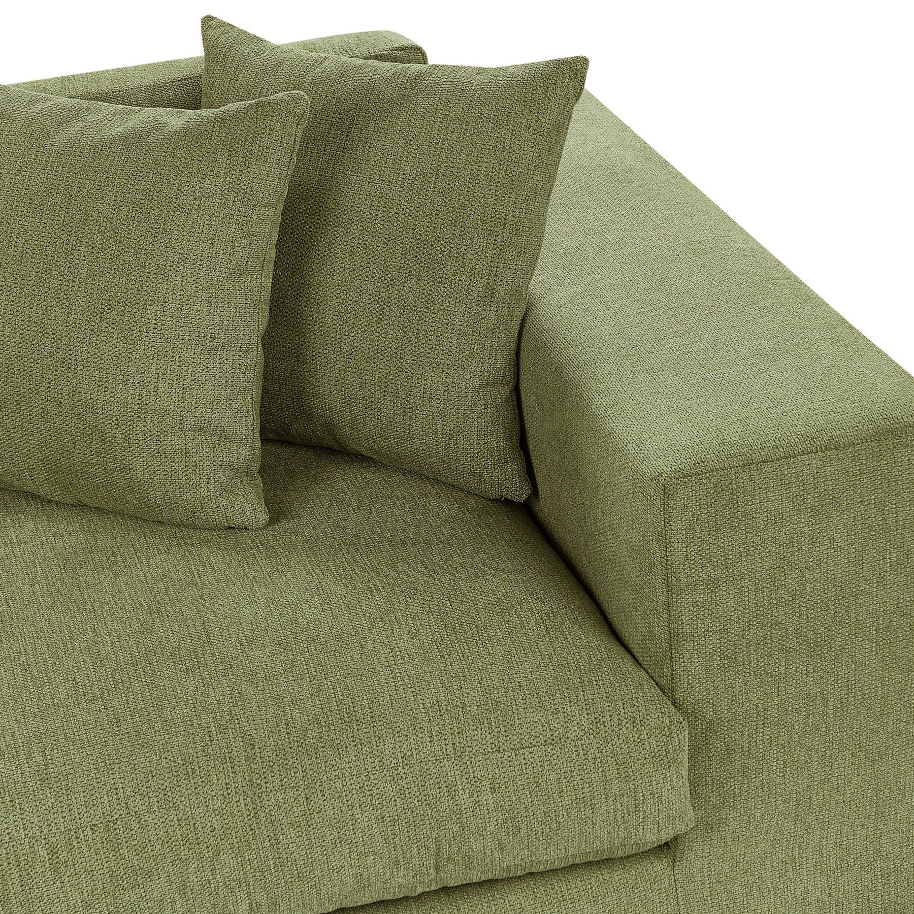 Beliani - GLORVIKA - Driezitsbank - Groen - Polyester