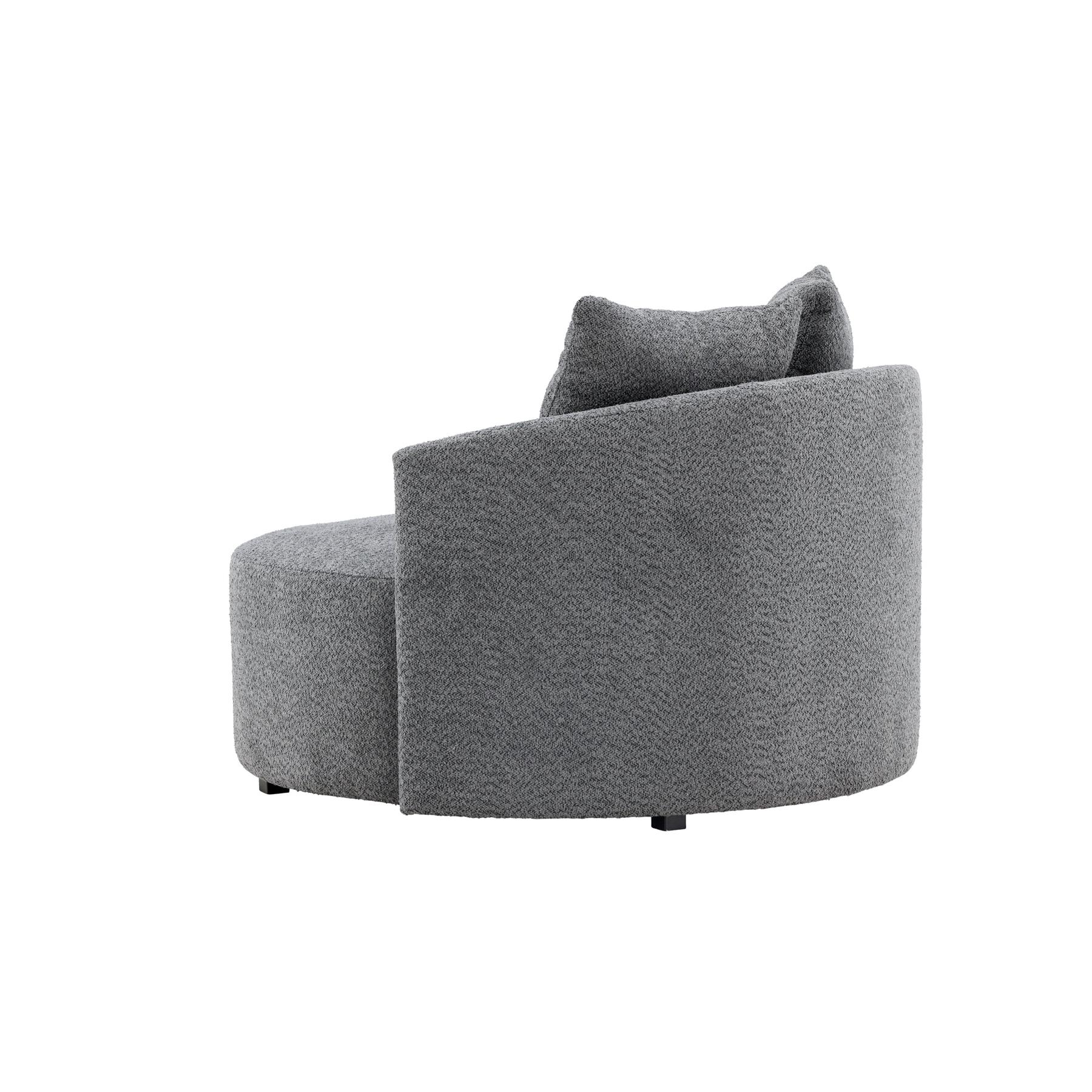 Rebellenclub Vaian Loungefauteuil XL - Grijs