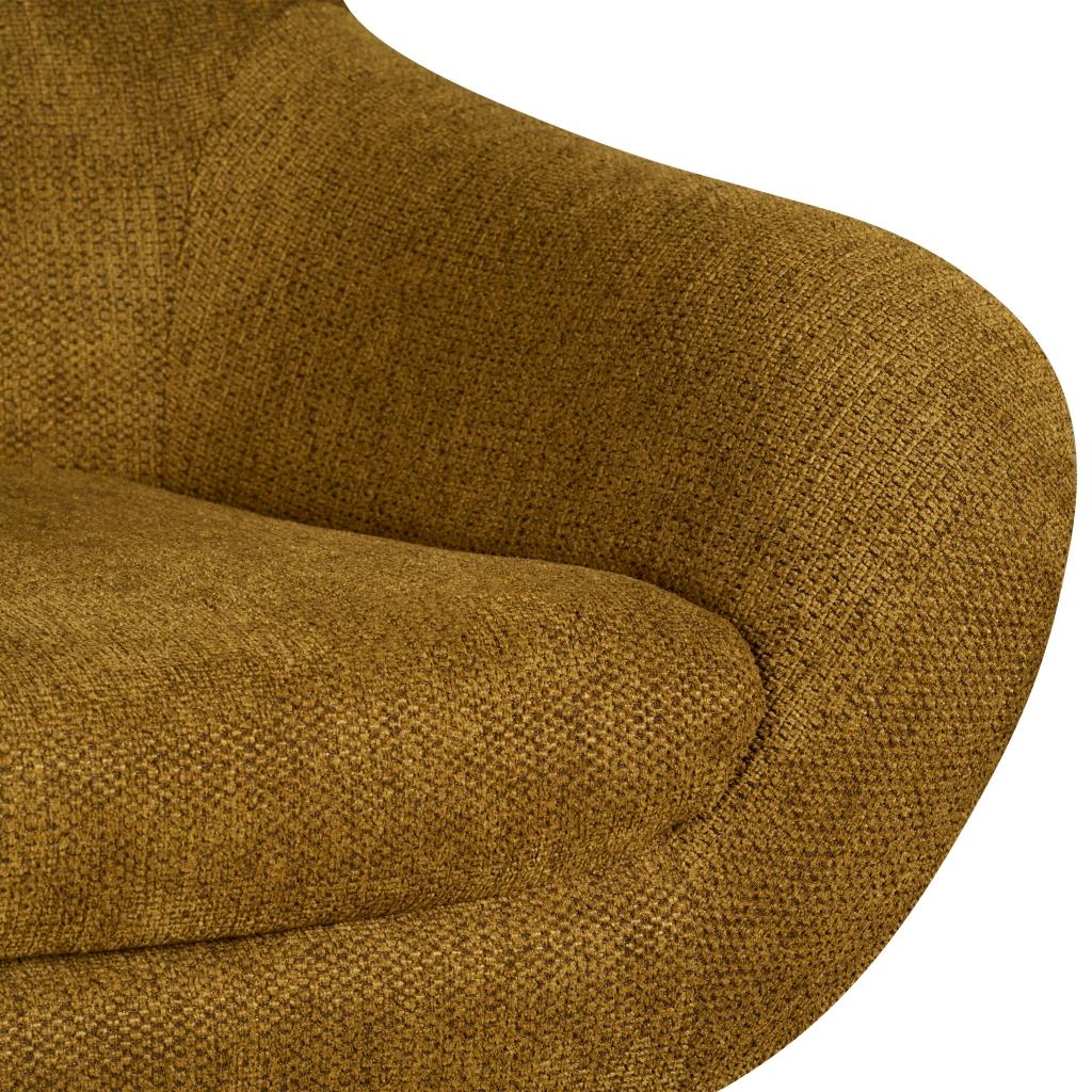 Draaifauteuil Skye - Oker - Textiel - 83x77x90cm (BxHxD)