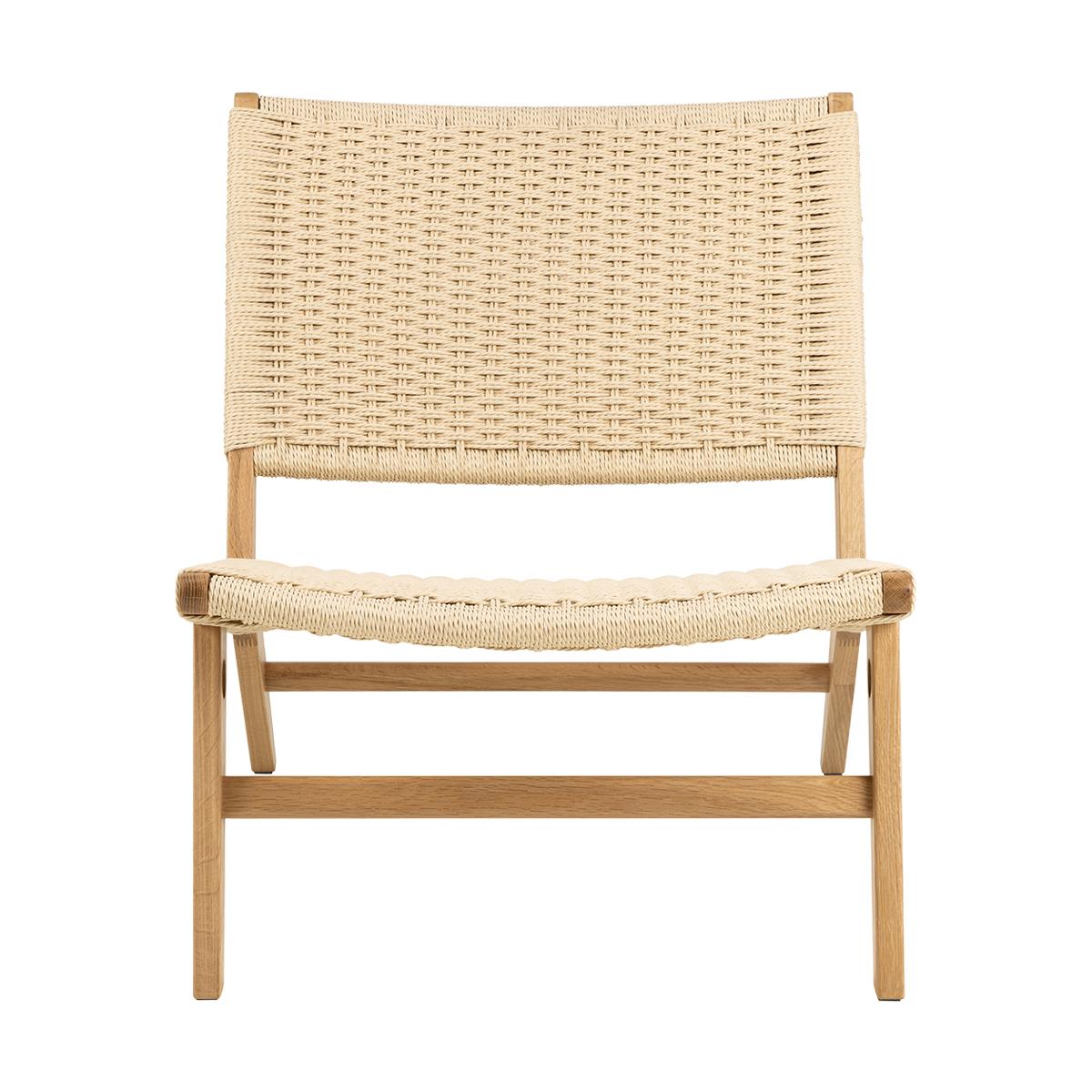 Lisomme William Houten Fauteuil met Gewoven Zitting - Beige