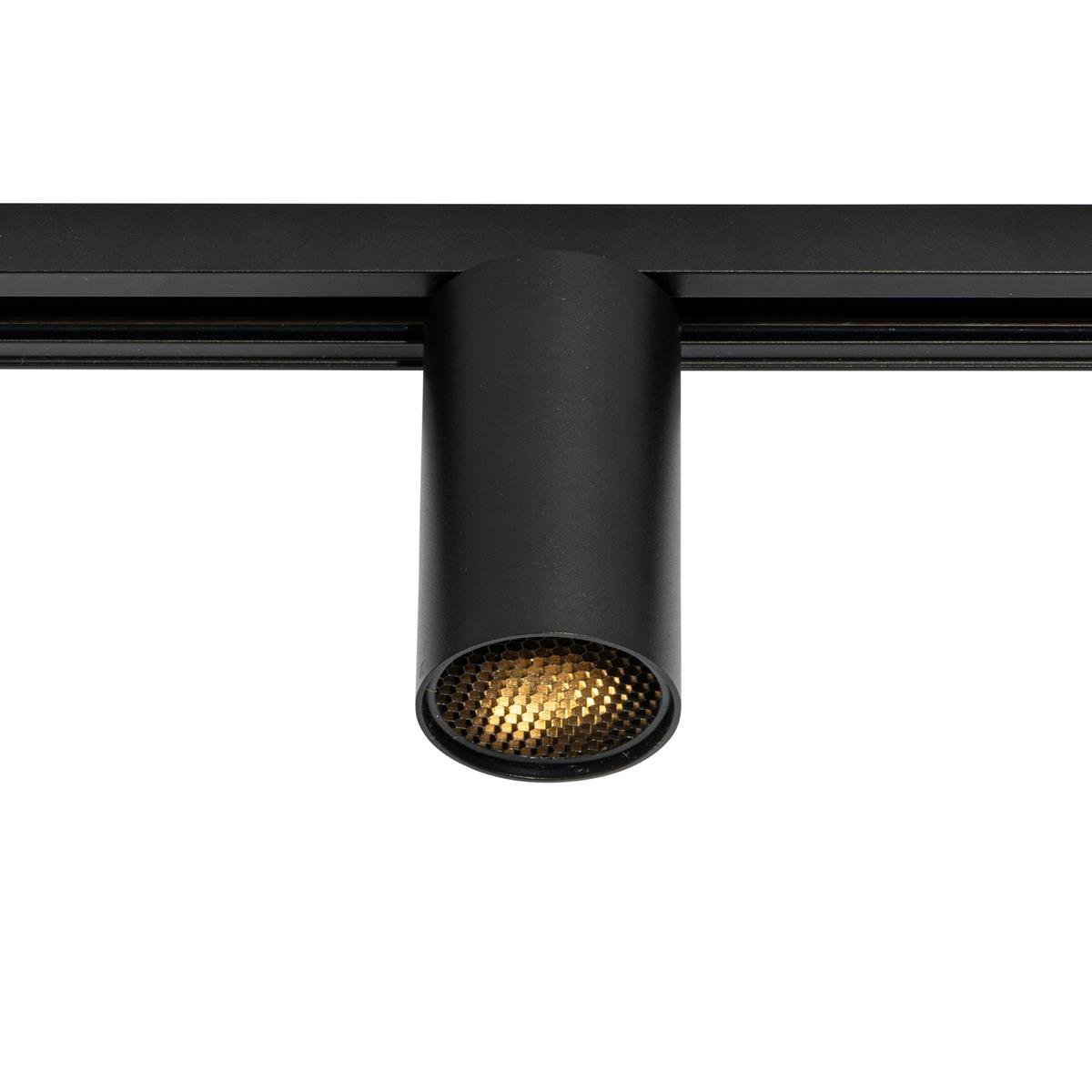 QAZQA Moderne spot zwart voor railsysteem 1-fase GU10 35mm - Iconic