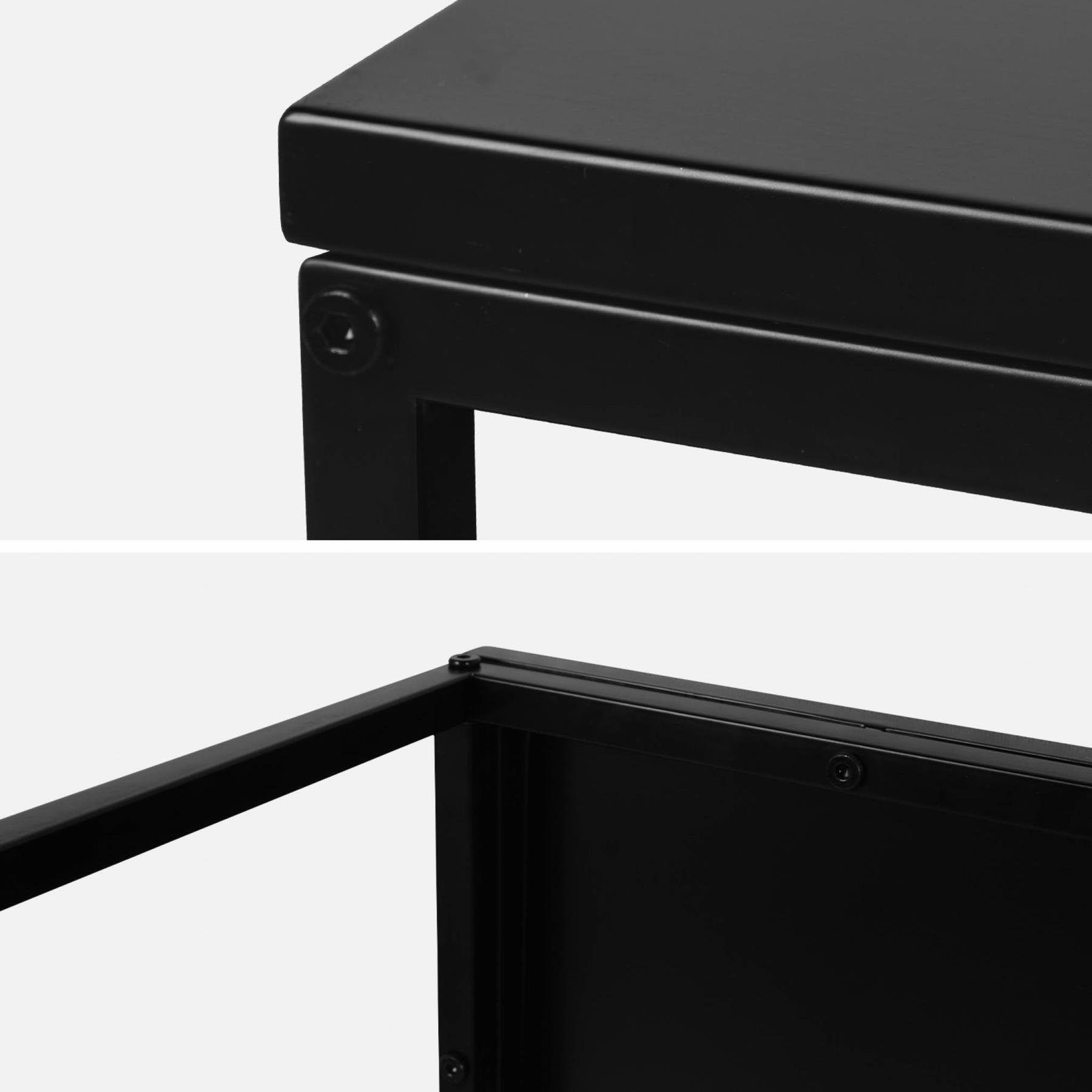 sweeek - Salontafel zwart metaal design - Industrielle