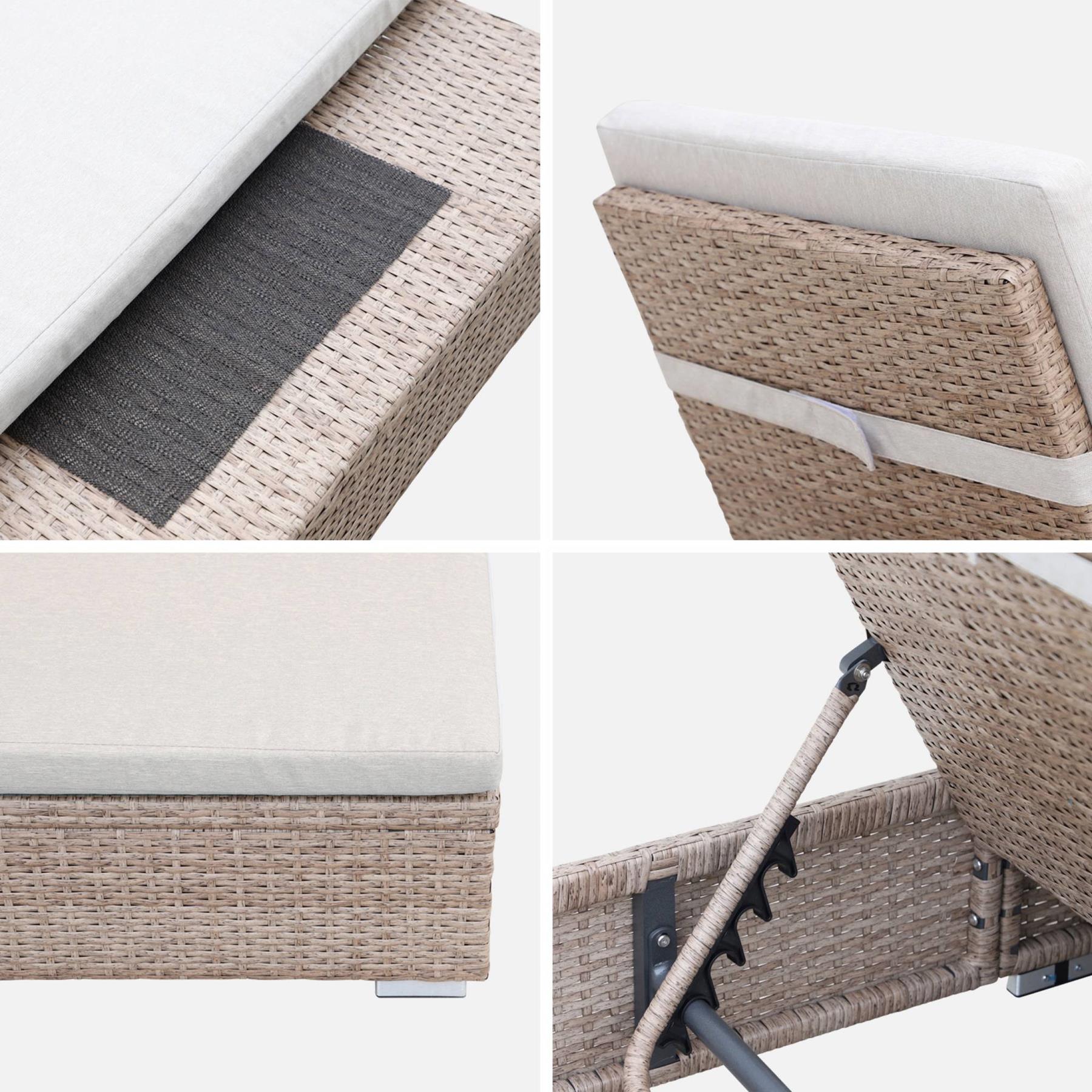 sweeek - Ligstoel, B195 x D65 x H32|97cm