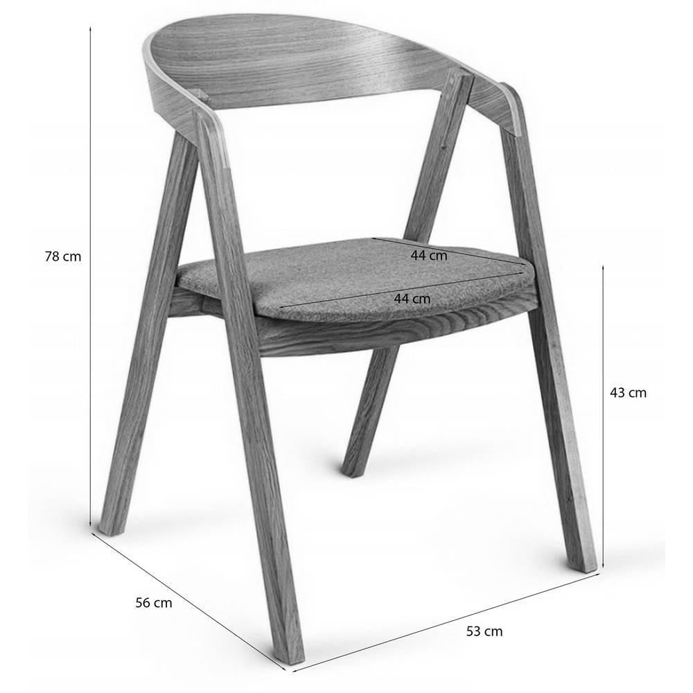 NADUVI Collection Set van 2 Lasse eetkamerstoelen