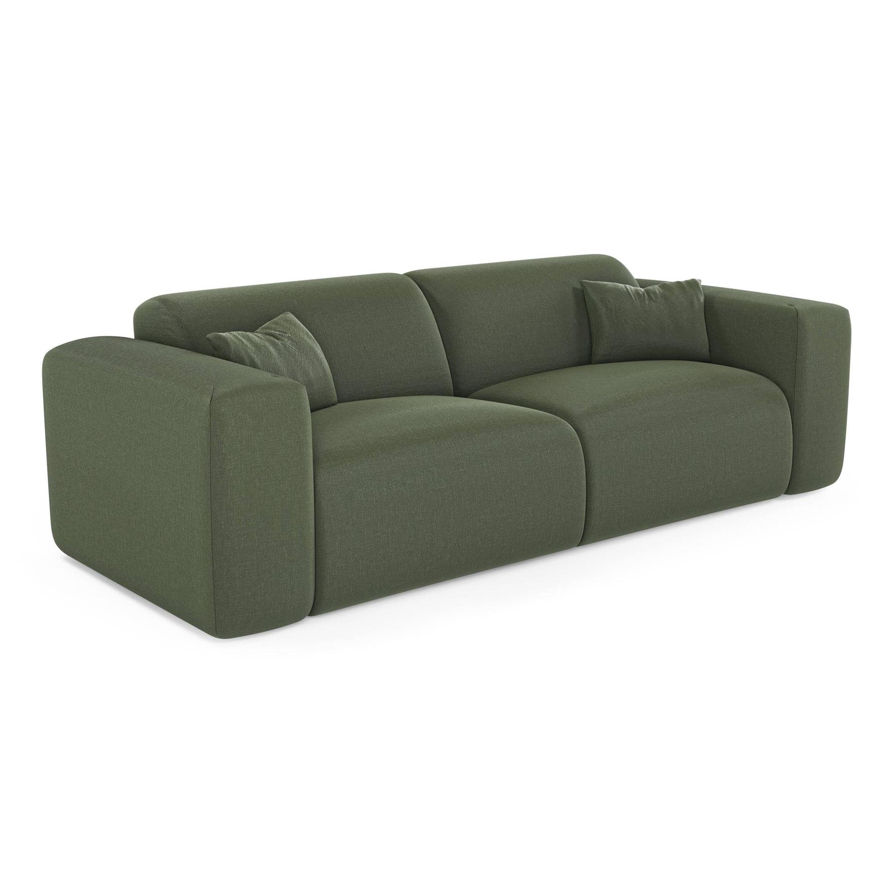 Express slaapbank dunlopillo 160cm olijfgroen geweven stof