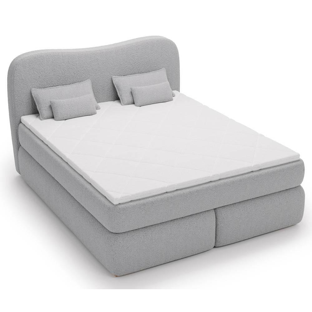 NADUVI Collection Lavelle boxspring bouclé 180 x 200 cm