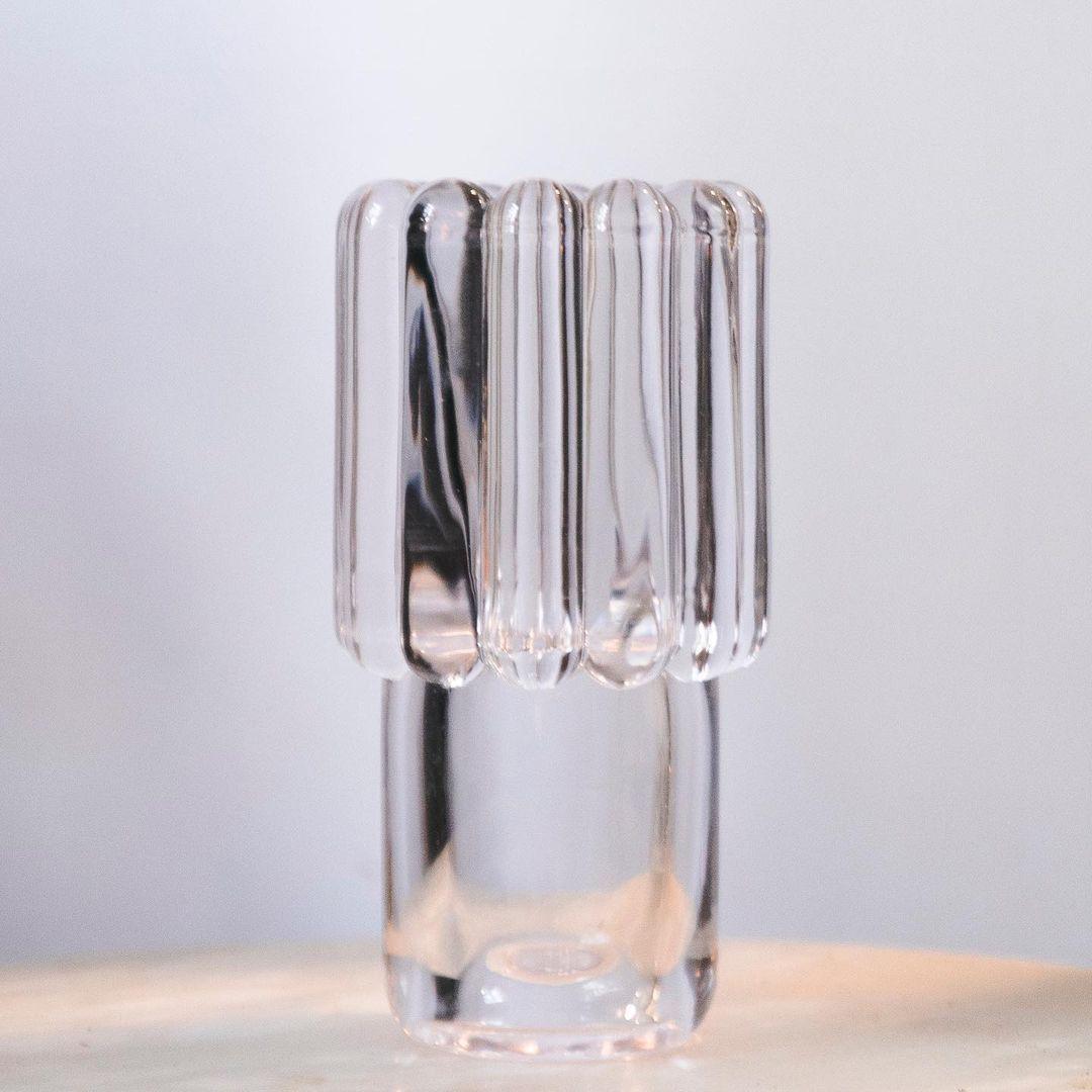 Tom Dixon Press vaas medium transparant