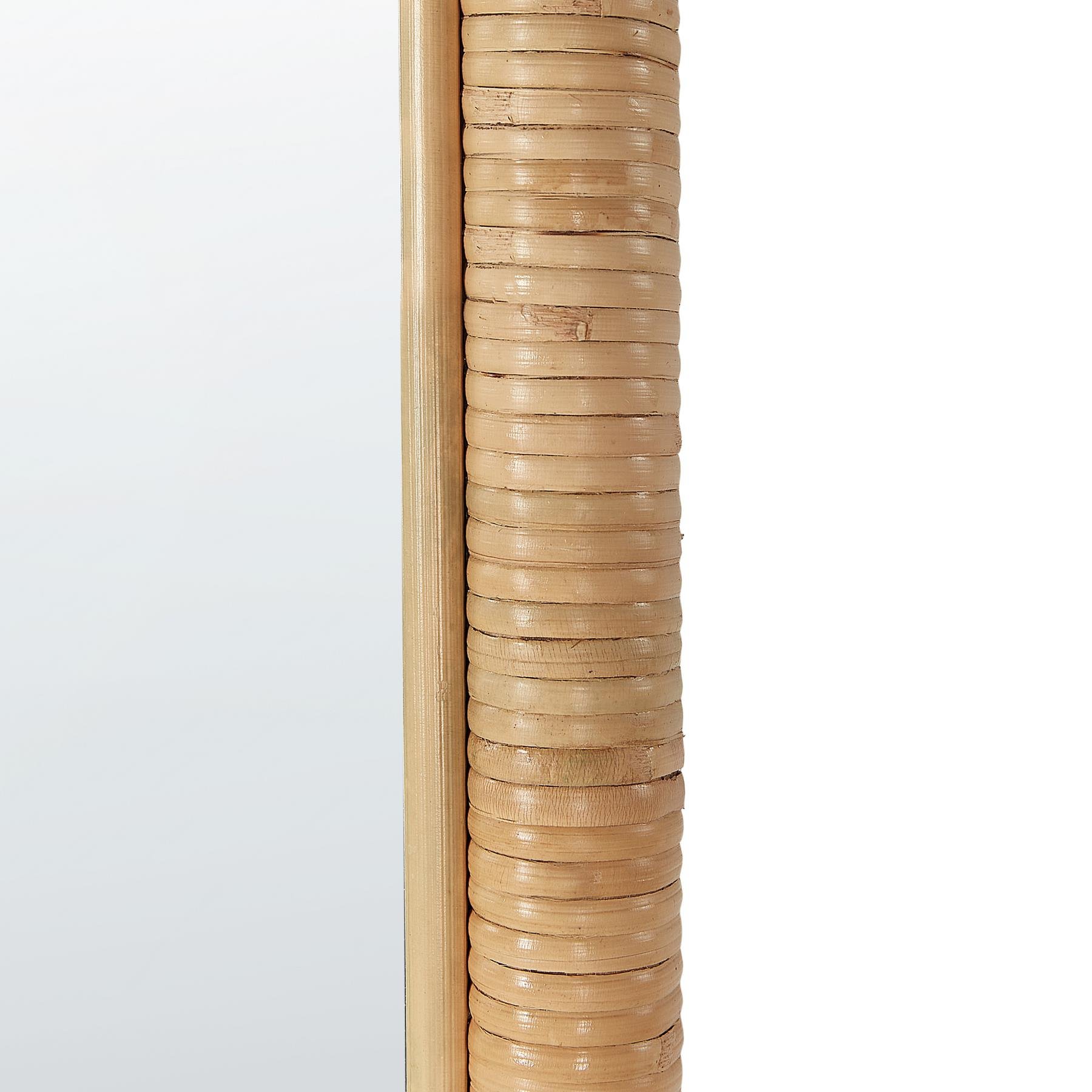 Beliani - BARGES - Wandspiegel - Naturel - Rotan