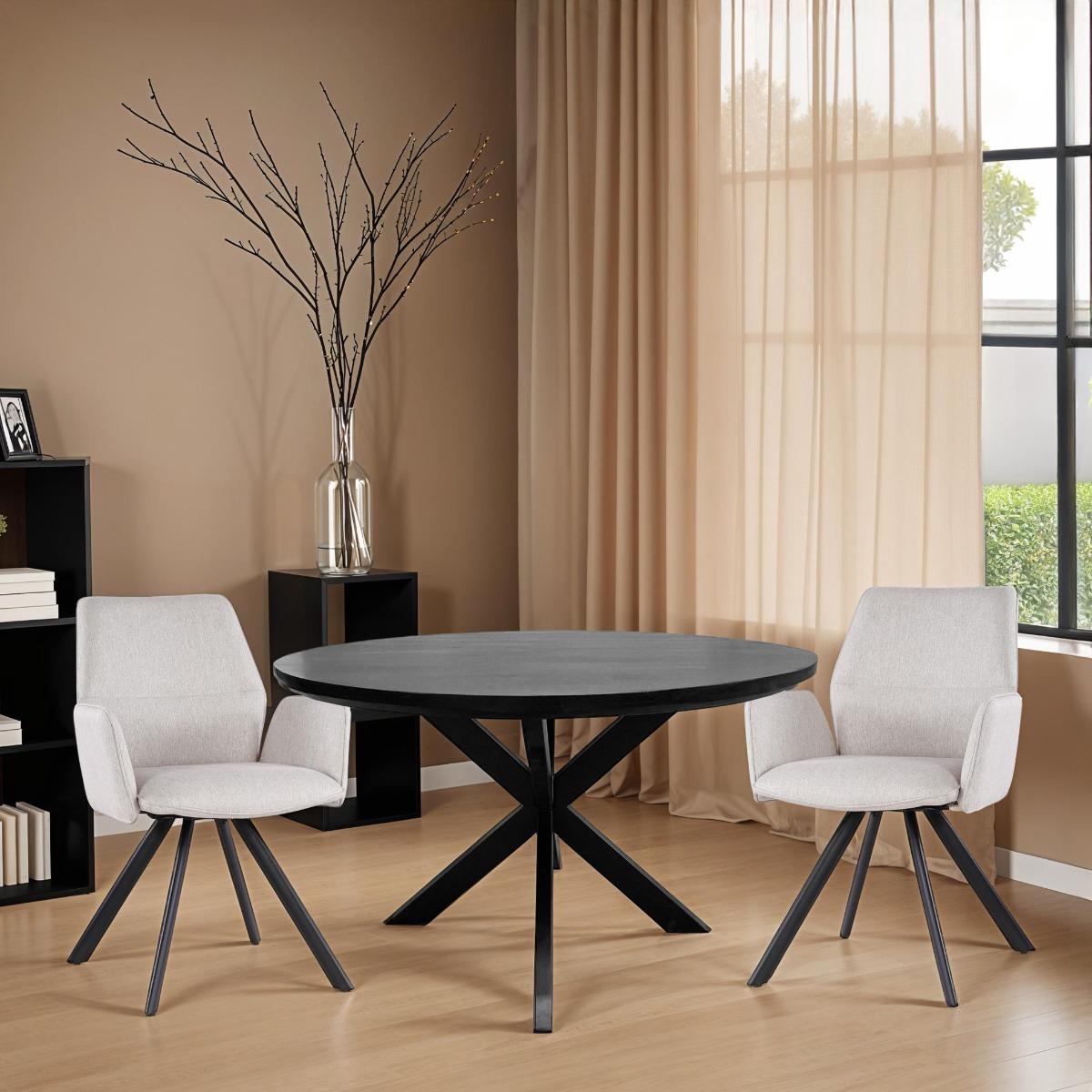 Livingfurn - Eetkamerstoel - Diana Beige