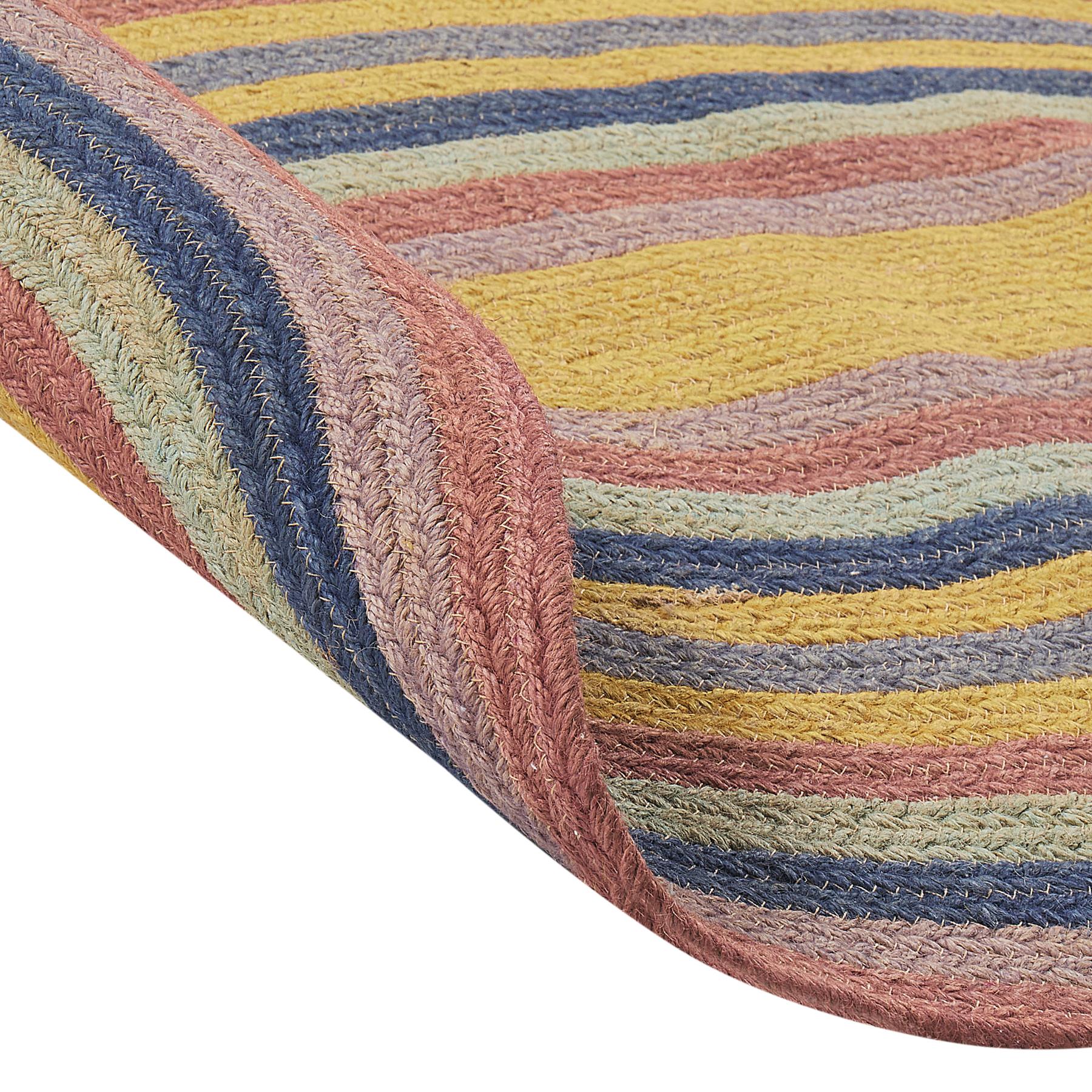 Beliani-PEREWI-Laagpolig vloerkleed-Meerkleurig-70 x 100 cm-Jute
