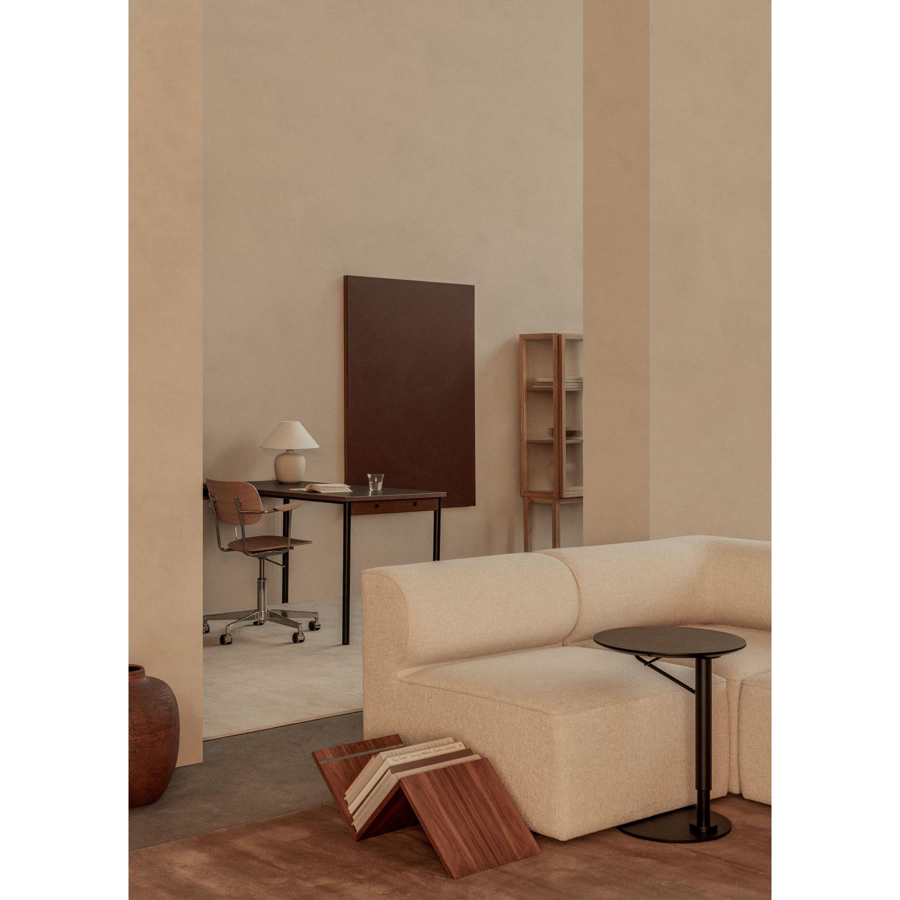 Audo Copenhagen Co eettafel 140x70 chroom|crème