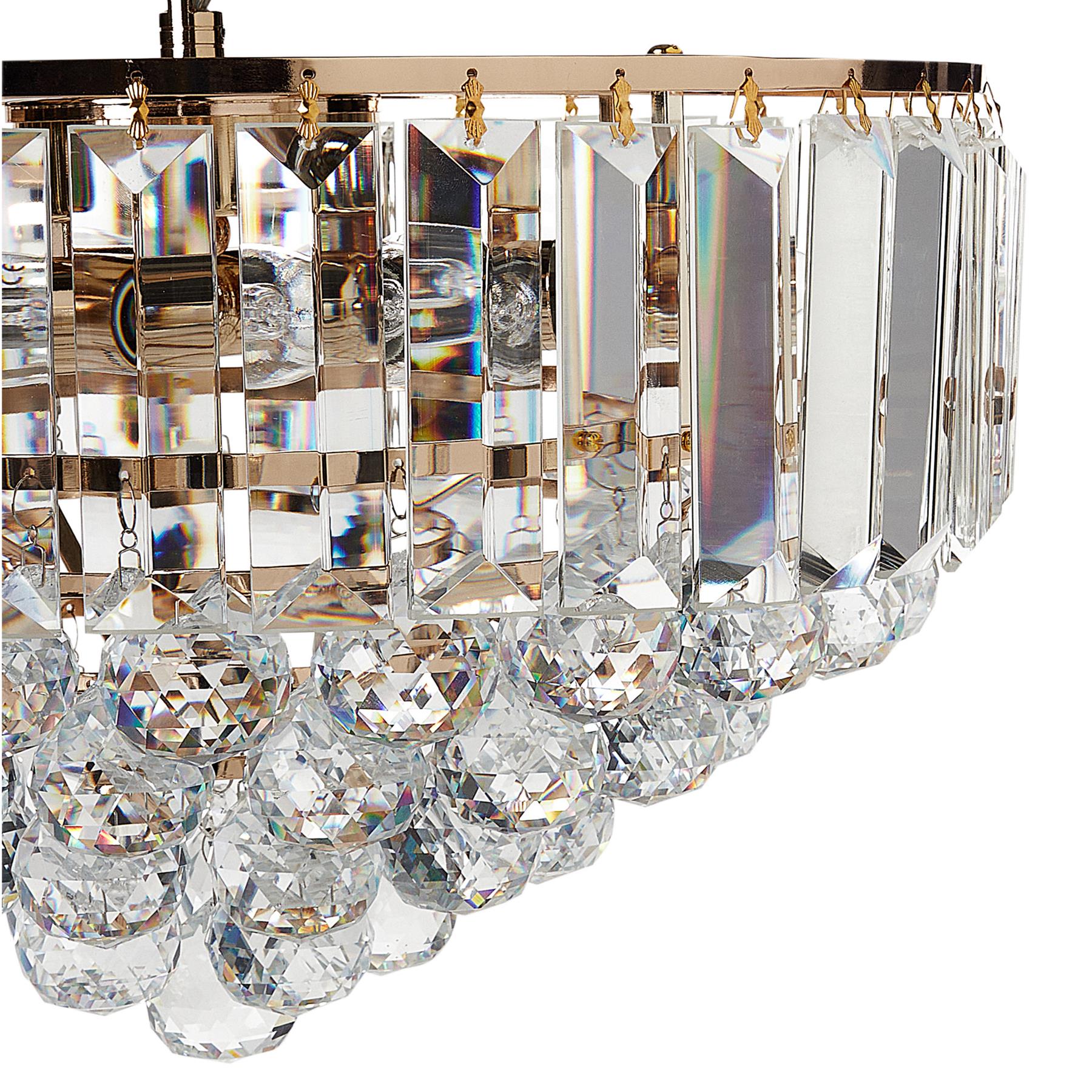 Beliani - ACHEIRO - Kroonluchter - Goud - 49 cm - Kristal