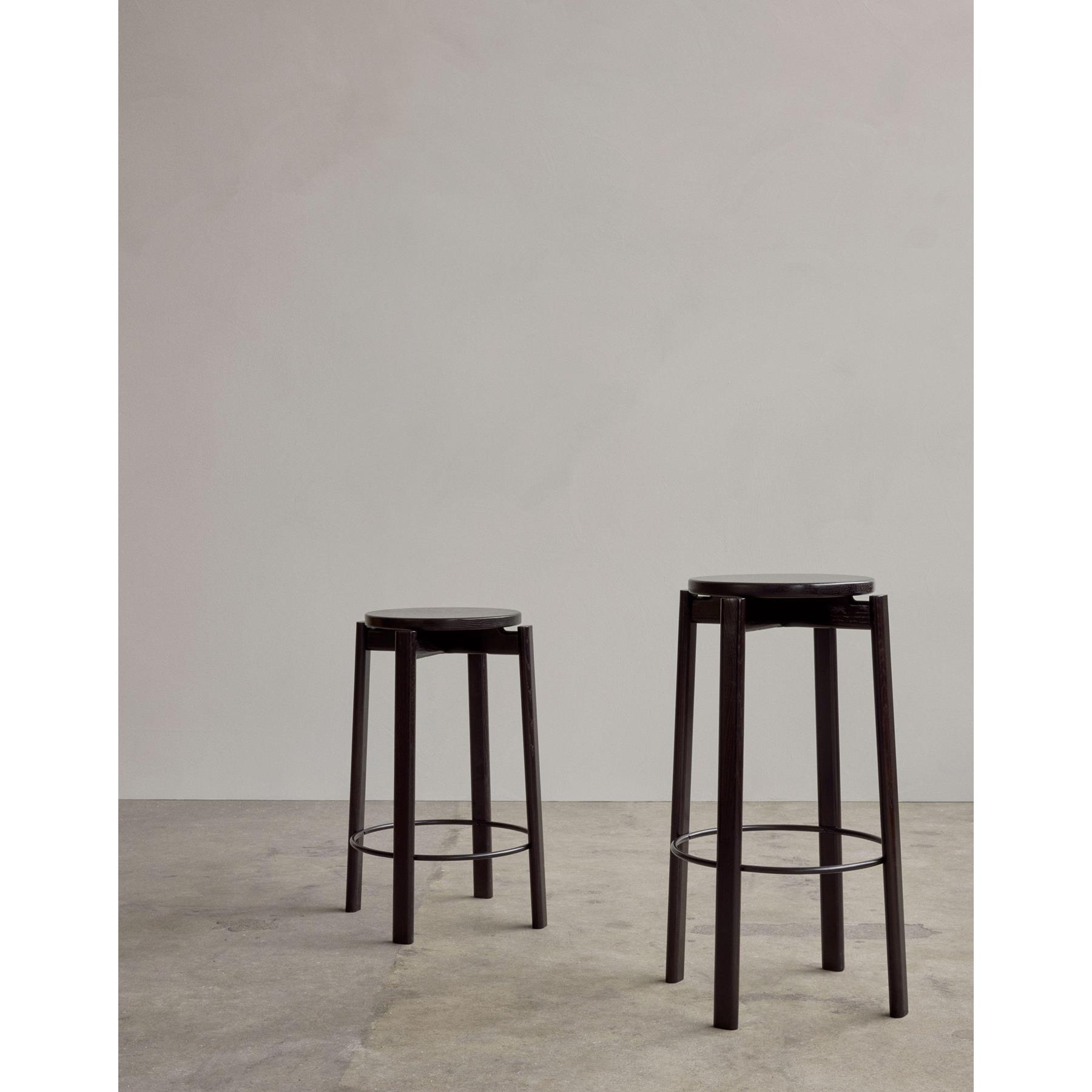 Audo Copenhagen Passage barkruk H75 naturel eiken|zwart