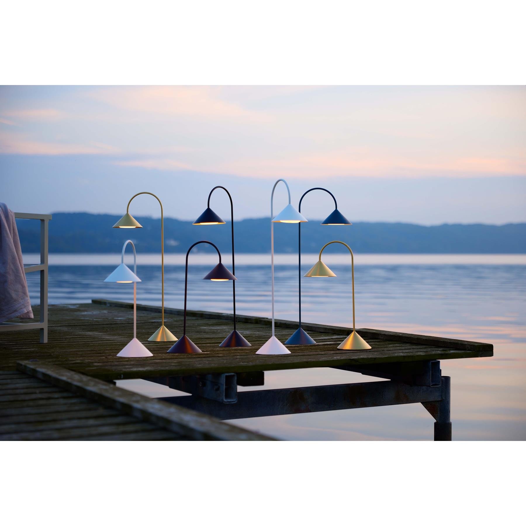 Frandsen Grasp tafellamp H72 LED oplaadbaar matt white