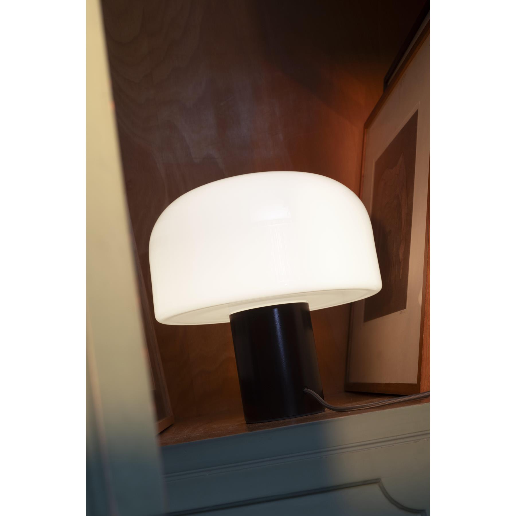 Flos Bellhop Glass tafellamp LED Bright Aluminum