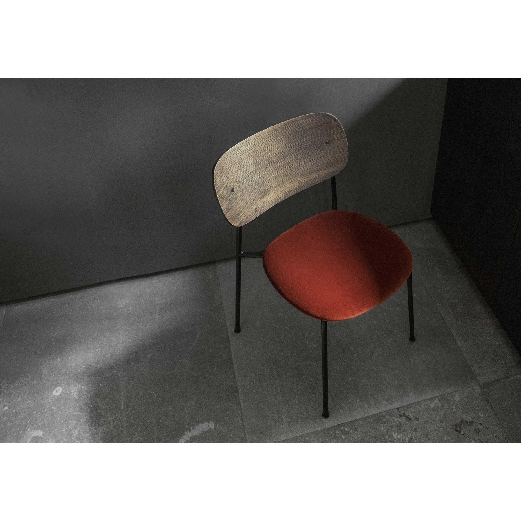 Audo Copenhagen Co eetkamerstoel gestoffeerd Re-wool 0198 zwart