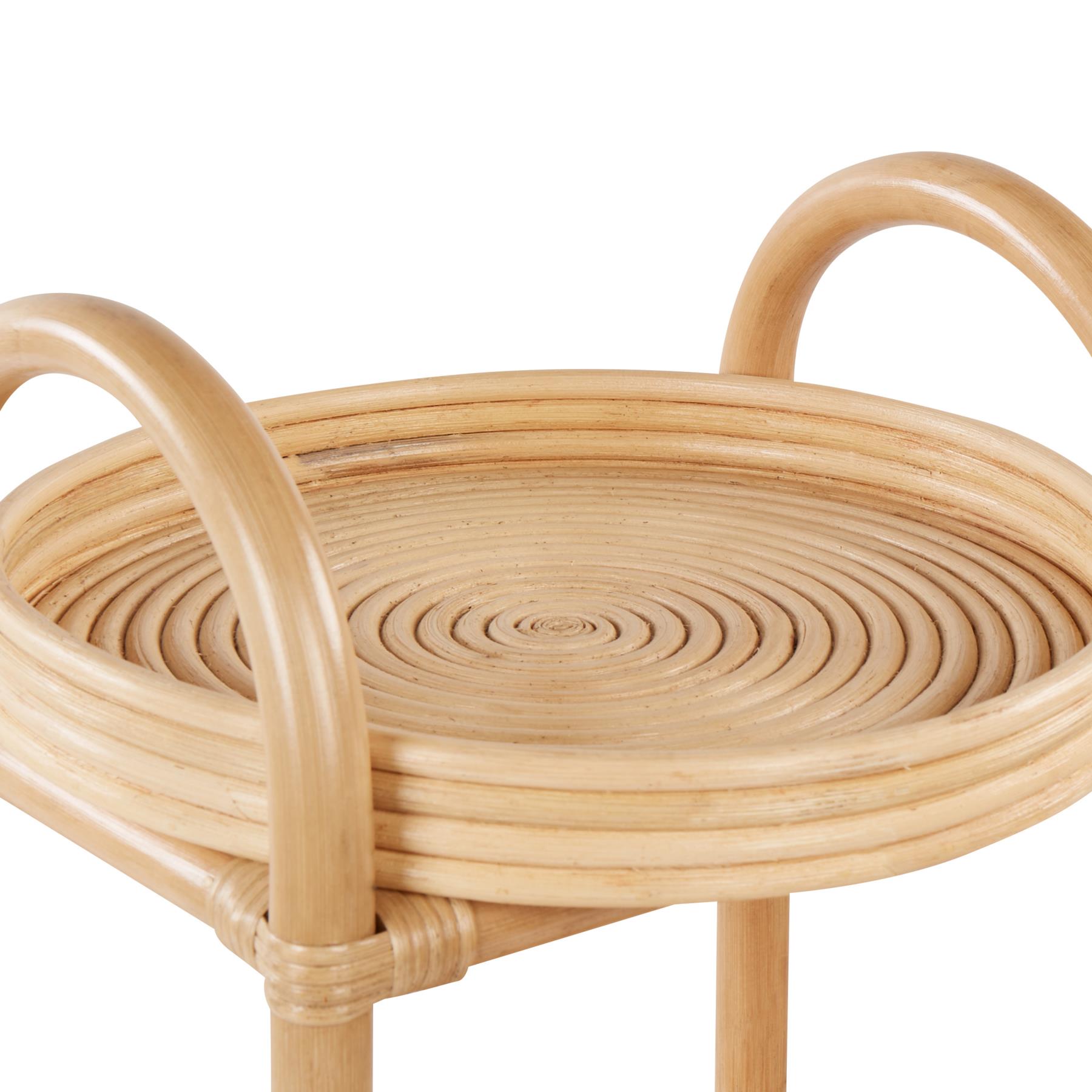 Beliani - TROOLIE - Bijzettafel - Natuurlijk - Rotan