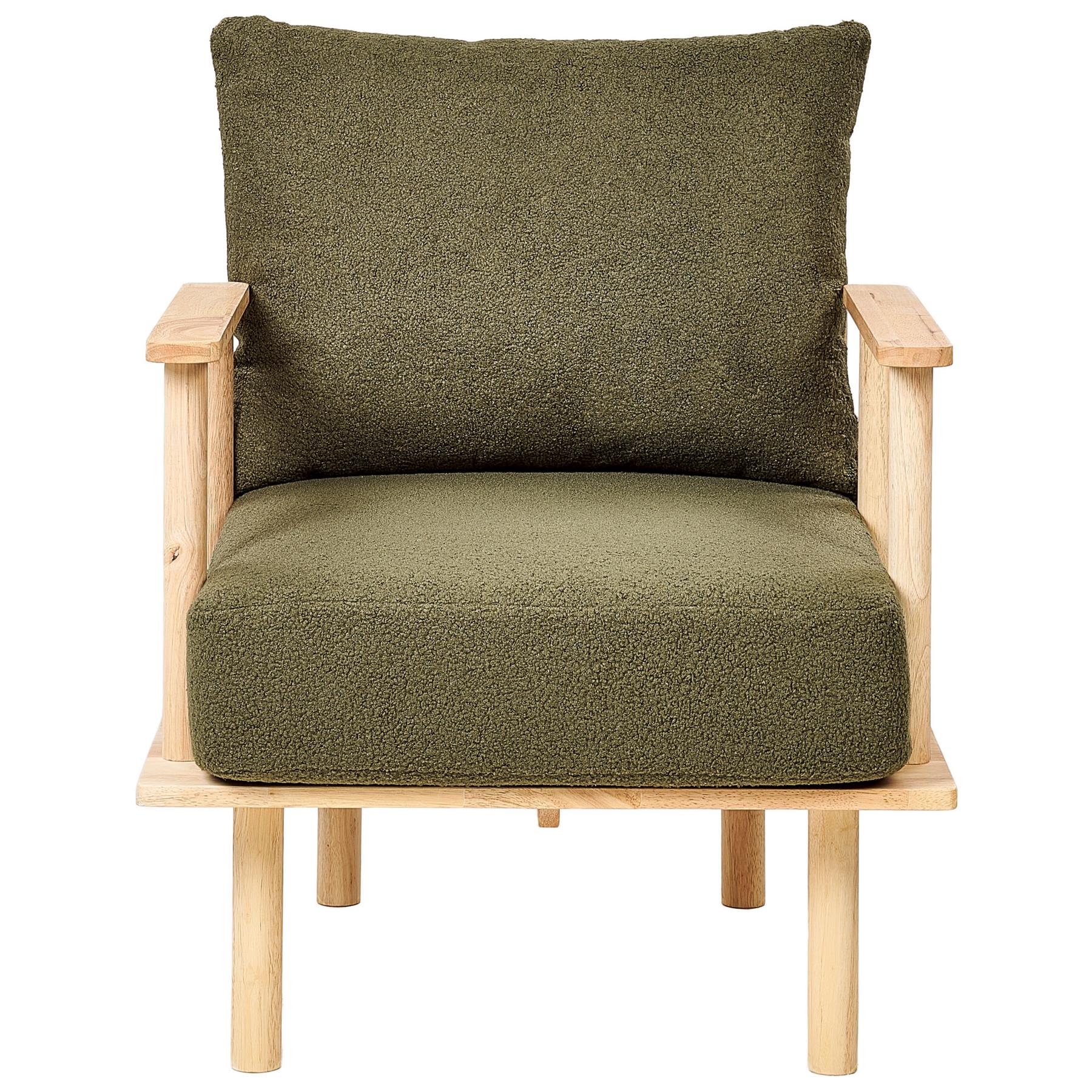 Beliani - ASKER - Fauteuil - Donkergroen - Bouclé