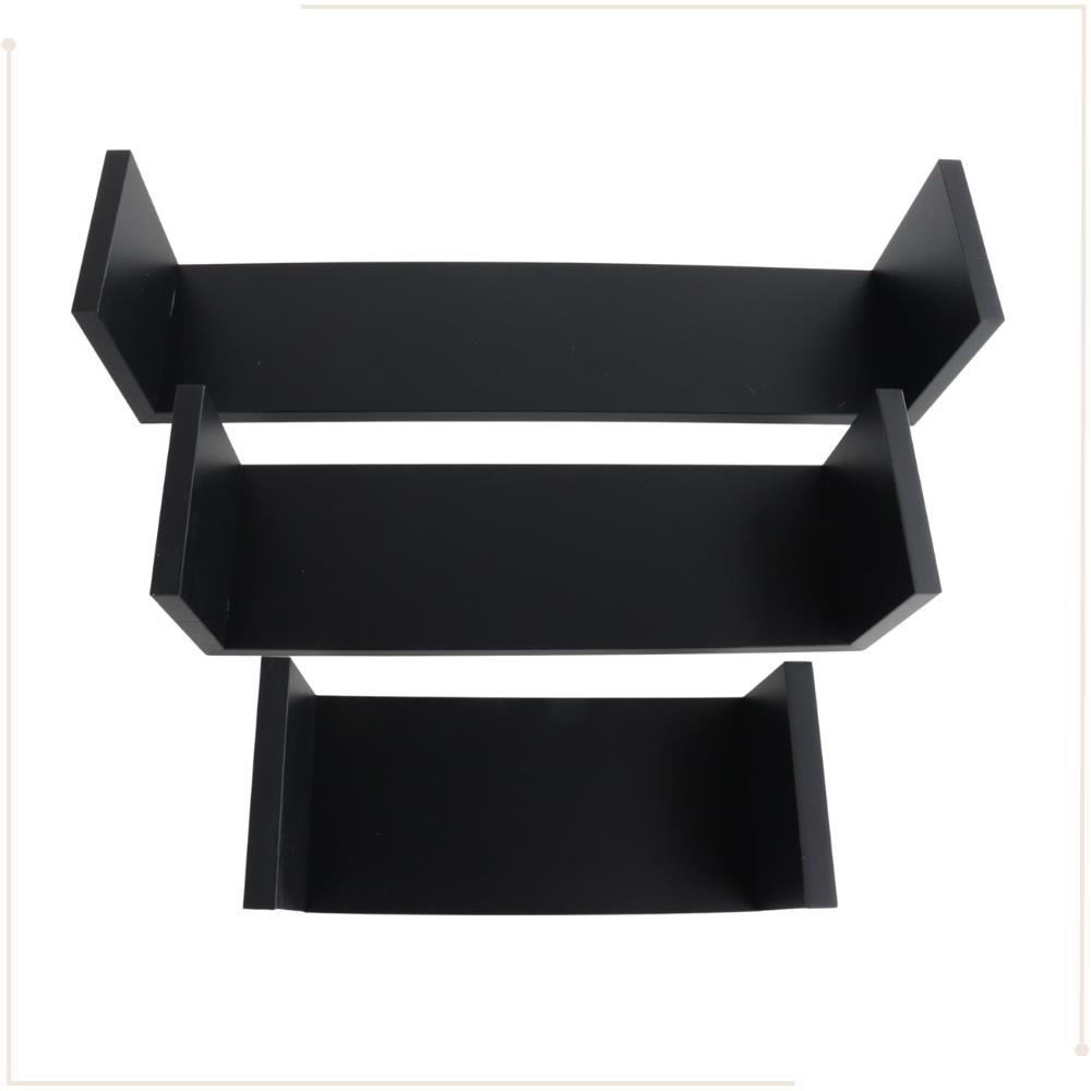 MISOU Zwarte Wandplanken Fotoplank Boekenplank Keuken Woonkamer Zwe...