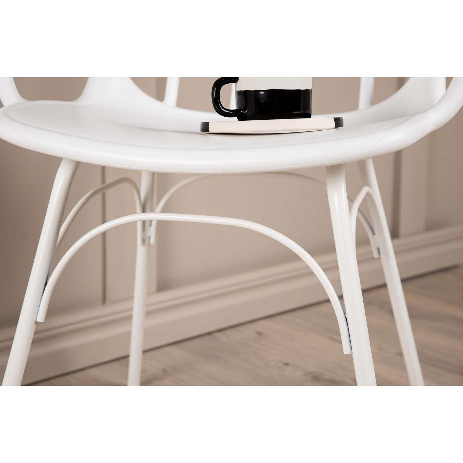 Venture Home Dyrön Stoel 59 x 81 x 55 - Wit - 2-pack