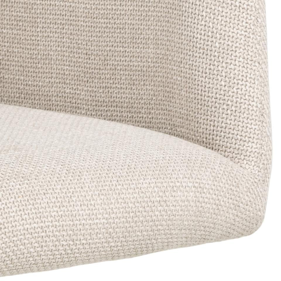 Giga Living - Eetkamerstoel met Armleuning Beige - Erwin - Set van 2