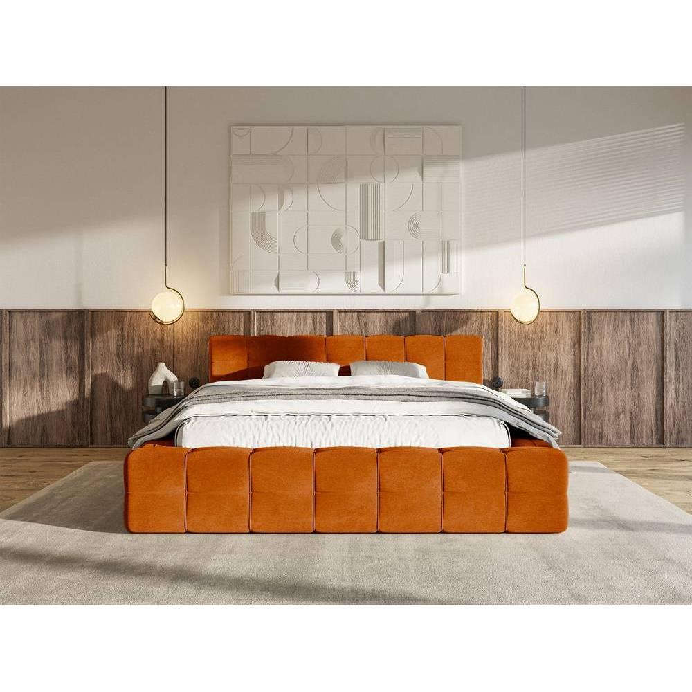 Selsey Design Tilly bedframe velvet met opbergvak 140 x 200 cm