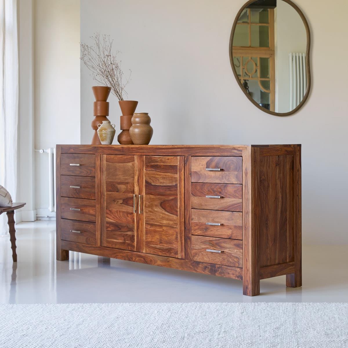 Tikamoon - Mezzo - Massief palissander buffet 205 cm