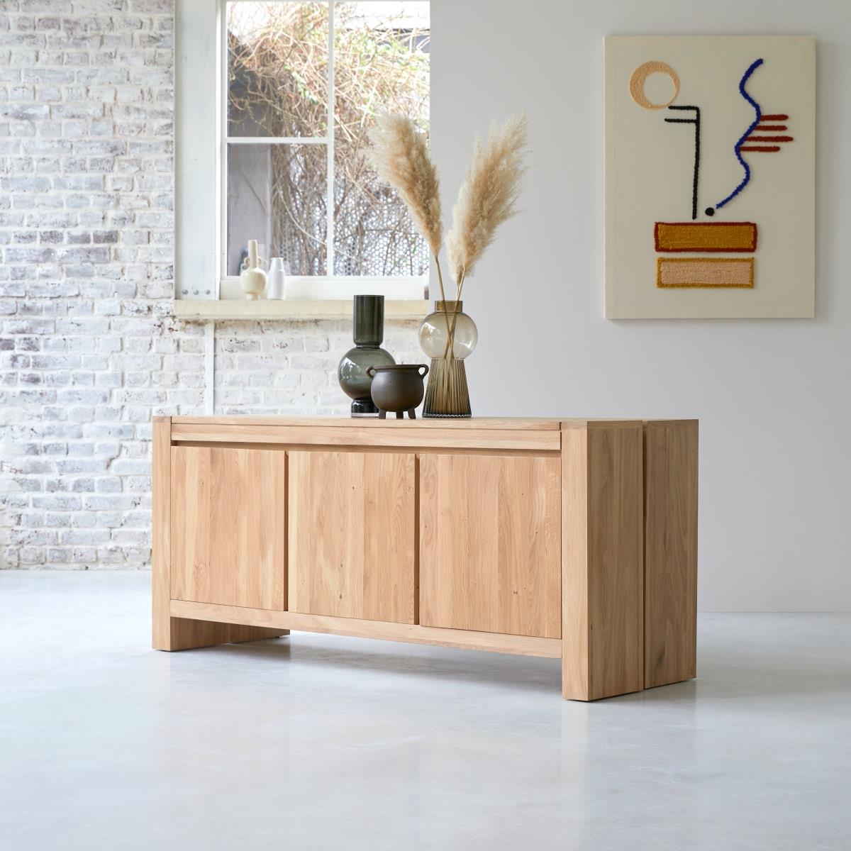 Tikamoon - Eden - Massief eikenhouten buffet 160 cm