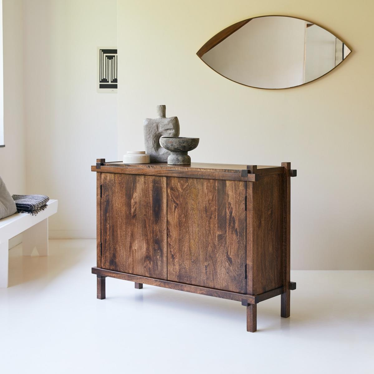 Tikamoon - Arko - Massief mangohouten buffet 120 cm