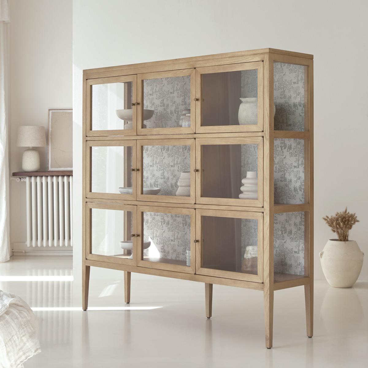 Tikamoon - Eiken vitrinekast 160 Tana