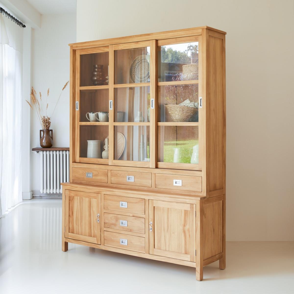 Tikamoon - Coffee Tek - Servieskast in massief teak 160 cm