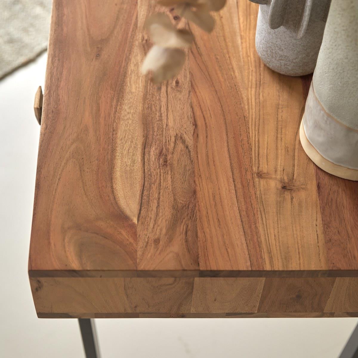 Tikamoon - Temis - Acacia massief bijzettafel