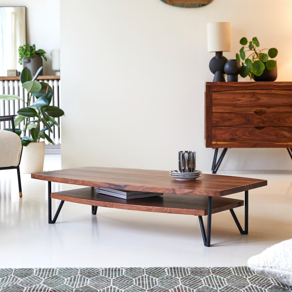 Tikamoon - Bonnie - Massief palissander salontafel