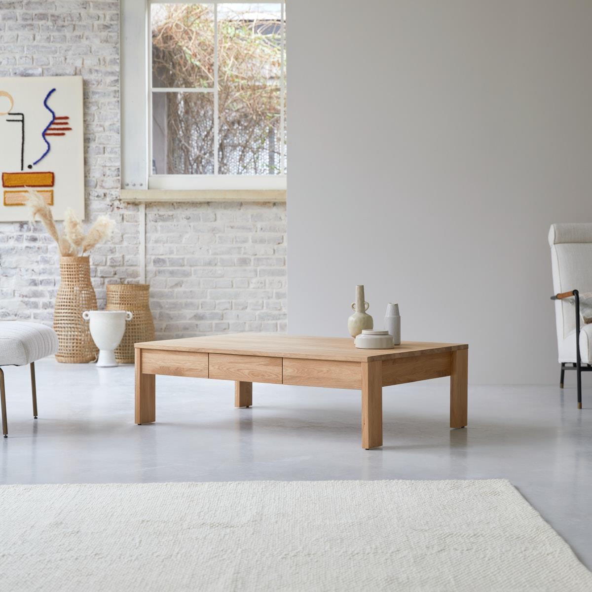 Tikamoon - Eden - Massief eiken salontafel