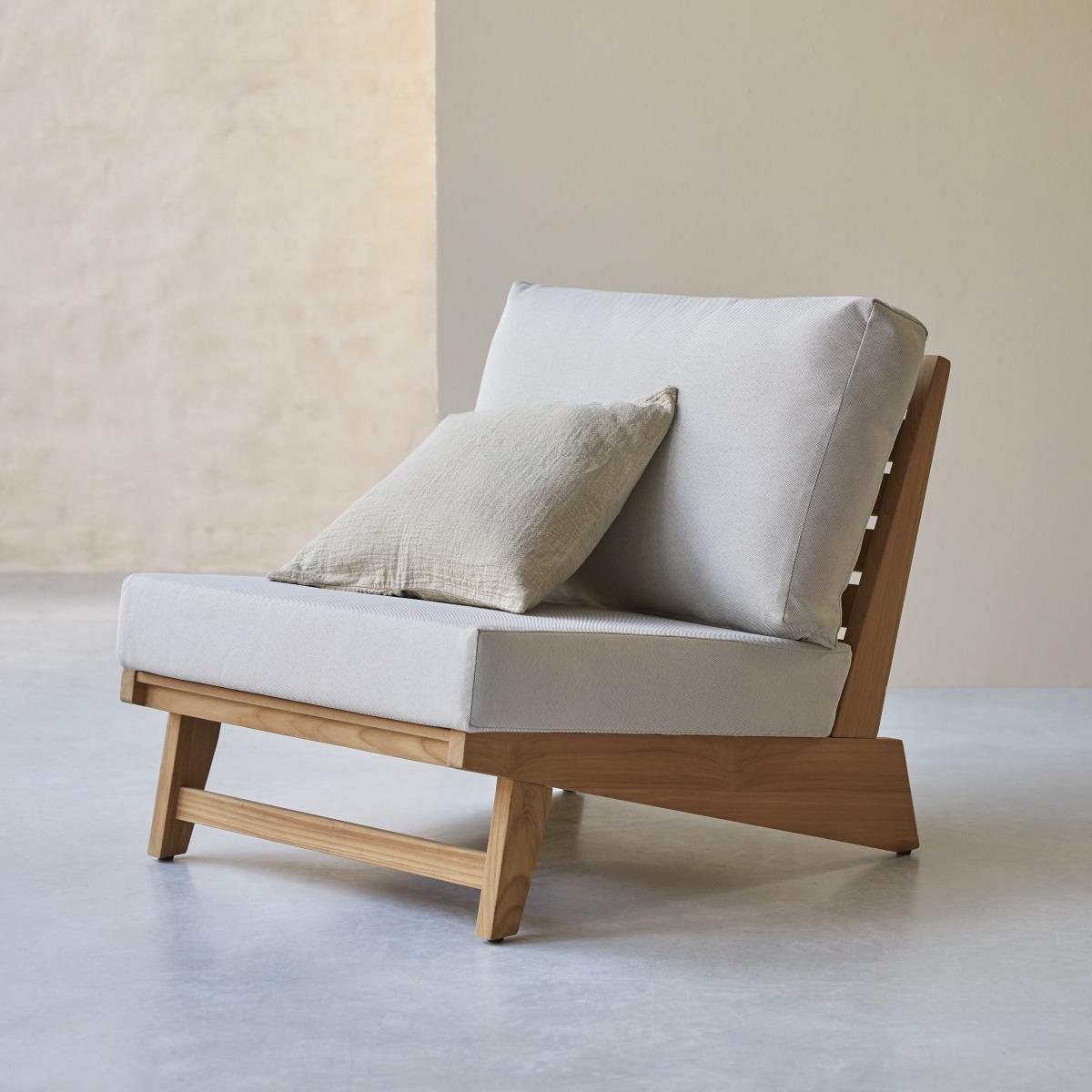 Tikamoon - Olia - Massief teakhouten fauteuil