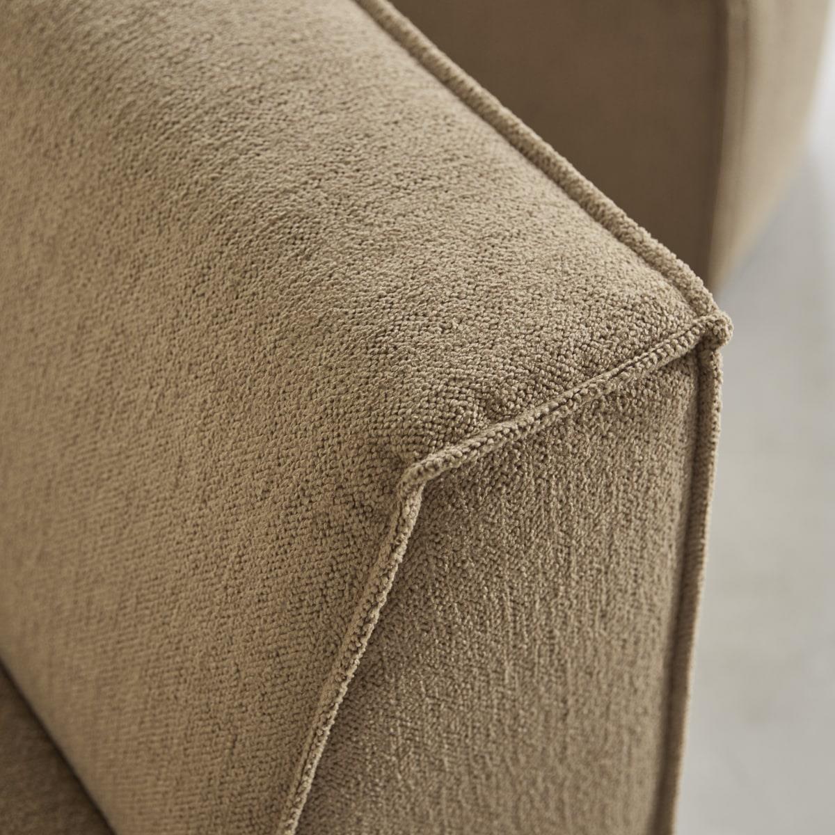 Tikamoon - Modulaire fauteuil Dario in camelkleurige stof