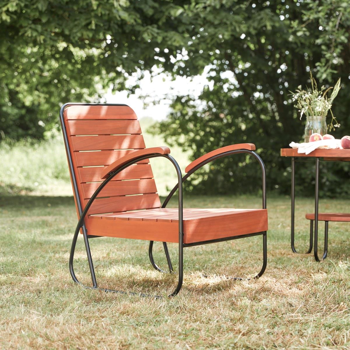 Tikamoon - Key Wood - Vierzits massief acacia loungeset