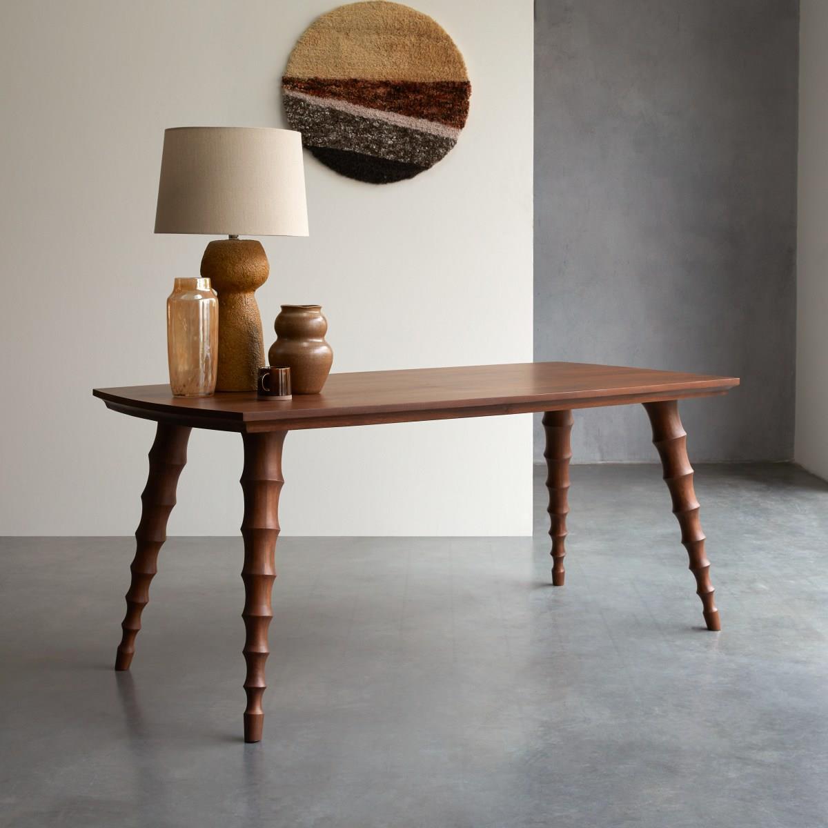 Tikamoon - Anouk - Eettafel van massief mangohout voor 4|6 personen.