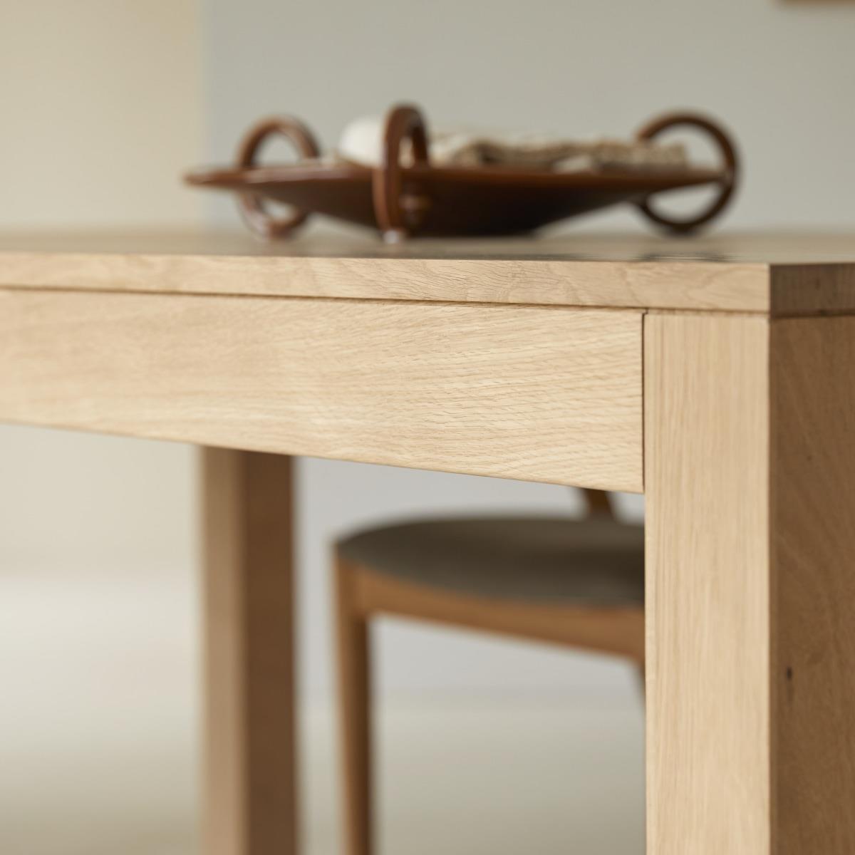 Tikamoon - Uitschuifbare tafel in massief eikenhout 180x90 Eden